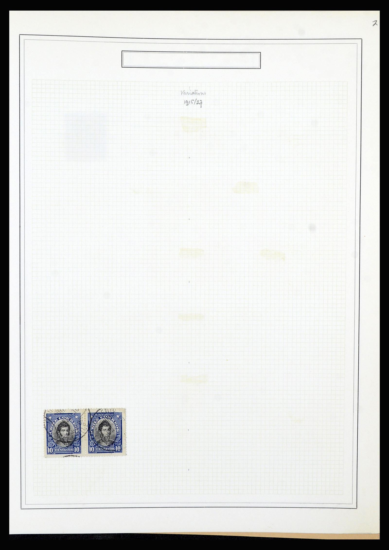 36516 060 - Postzegelverzameling 36516 Chile 1853-1950.