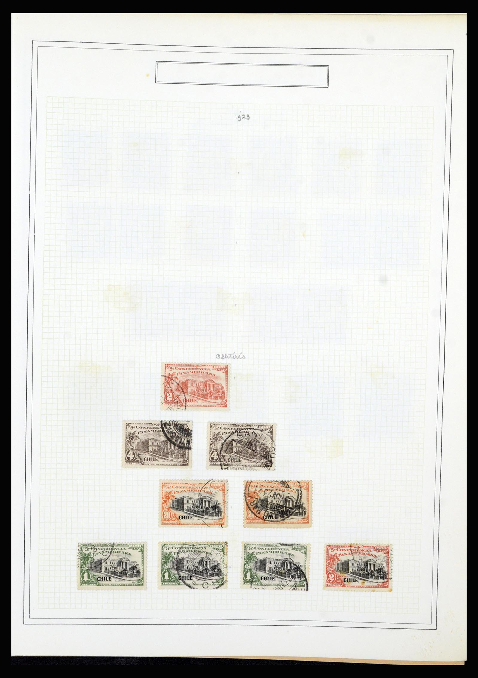 36516 062 - Postzegelverzameling 36516 Chile 1853-1950.