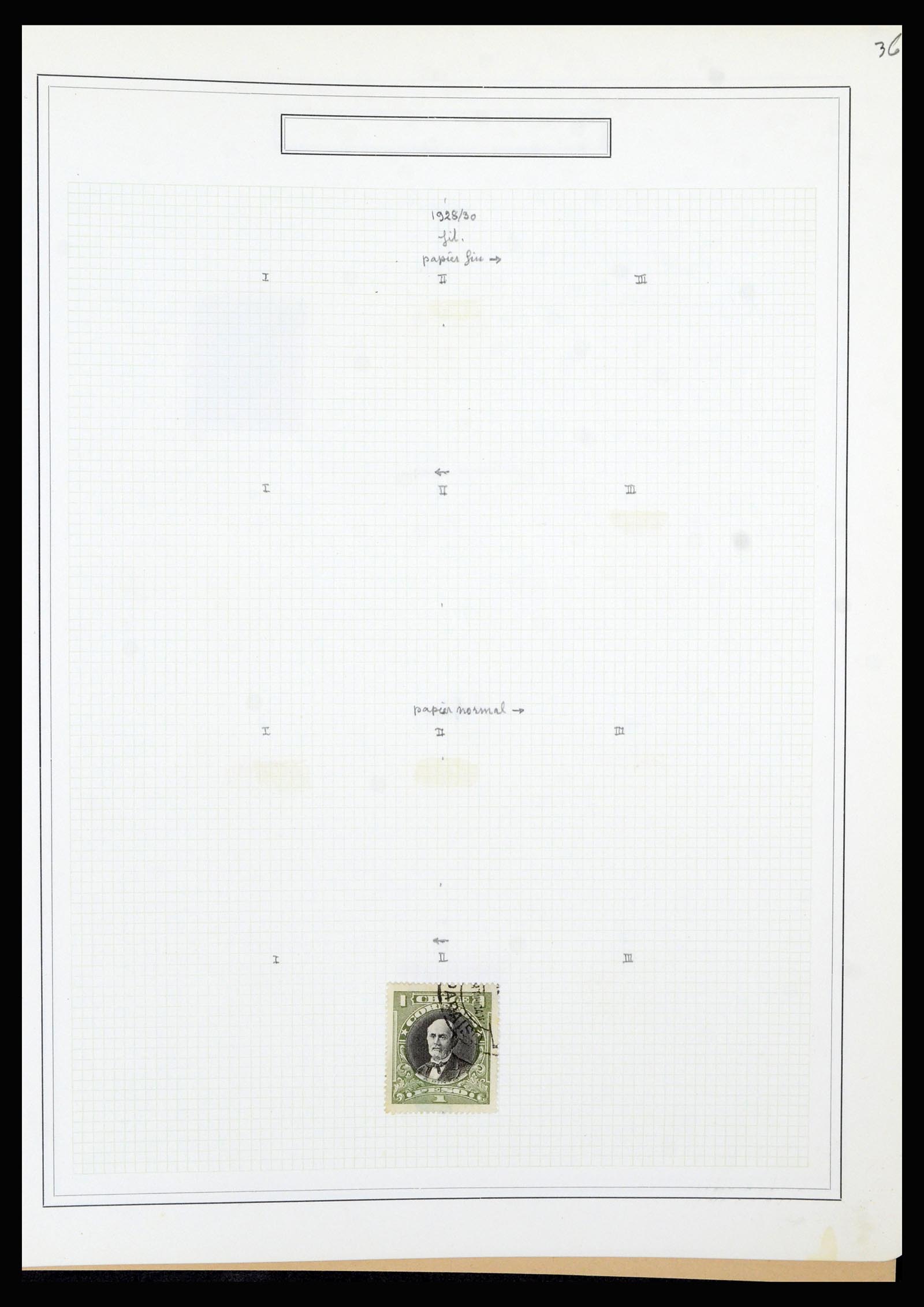 36516 066 - Postzegelverzameling 36516 Chile 1853-1950.