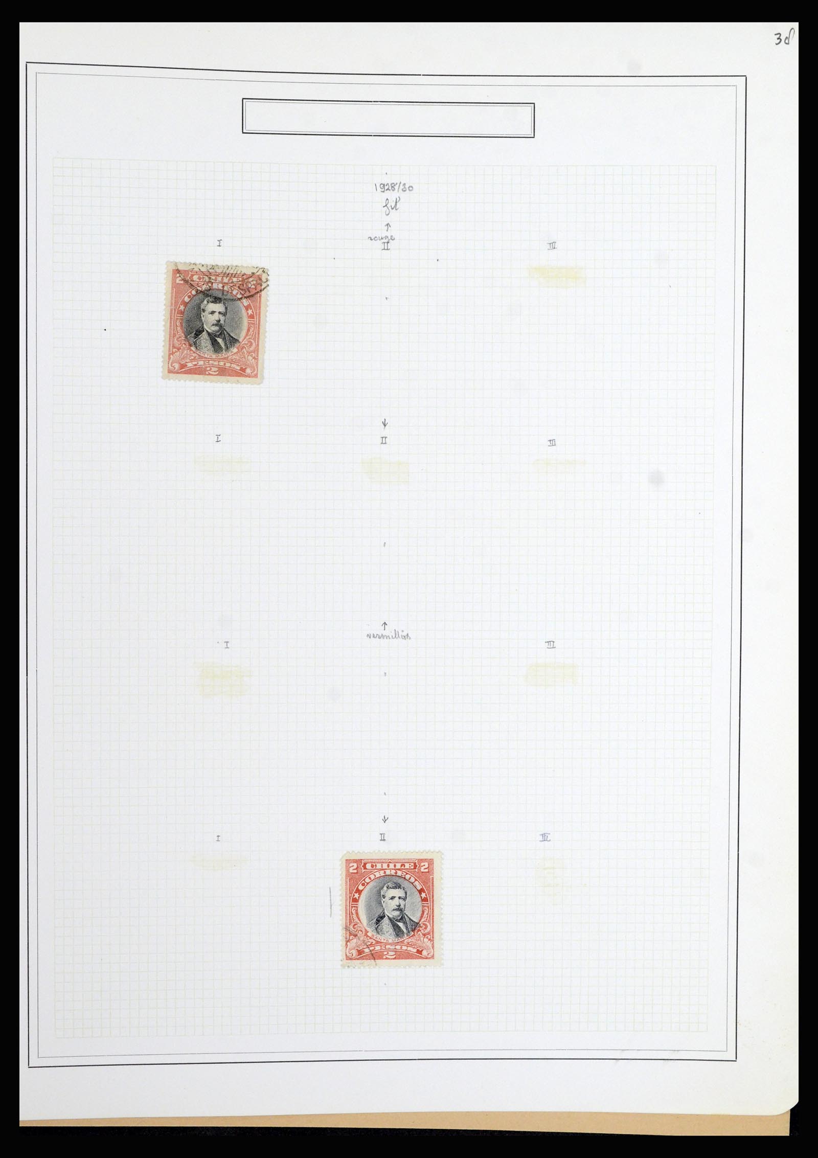 36516 067 - Postzegelverzameling 36516 Chile 1853-1950.