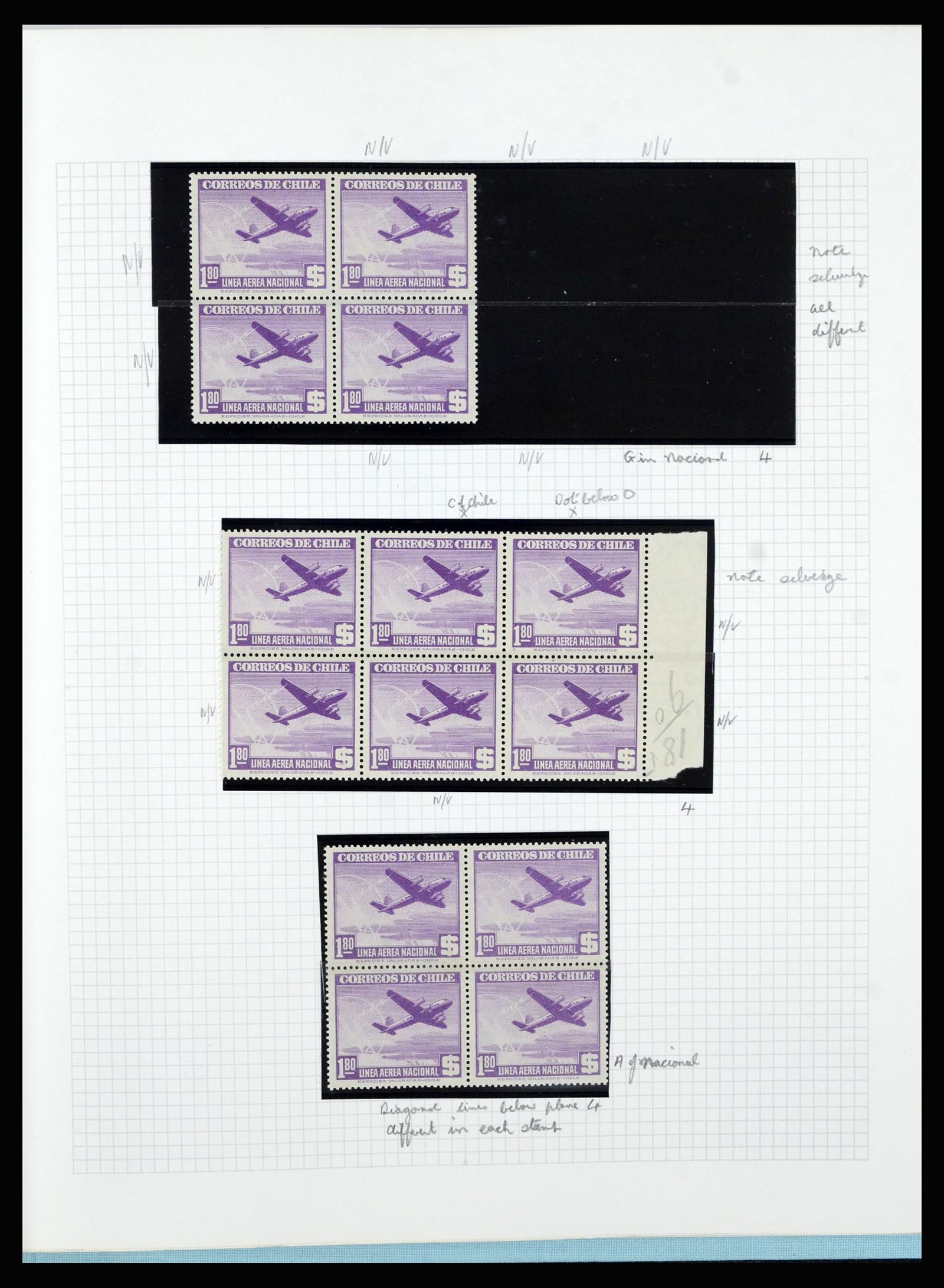36516 282 - Postzegelverzameling 36516 Chile 1853-1950.