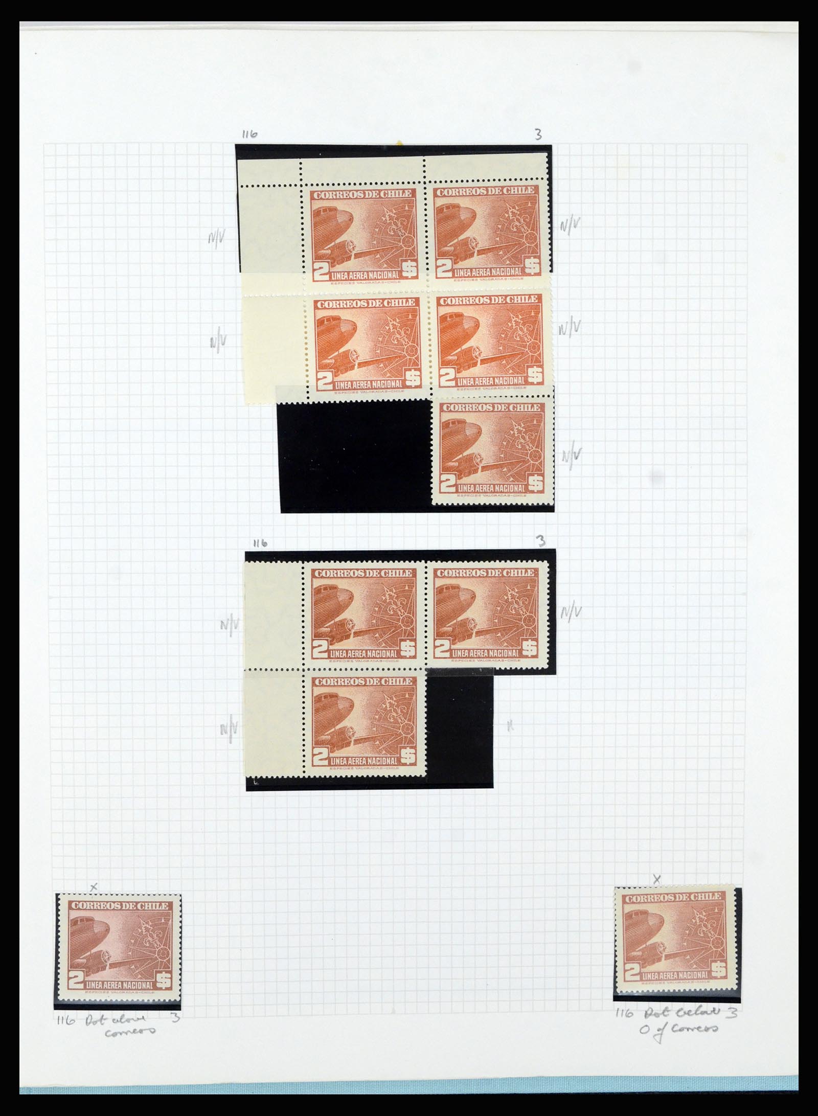 36516 283 - Postzegelverzameling 36516 Chile 1853-1950.