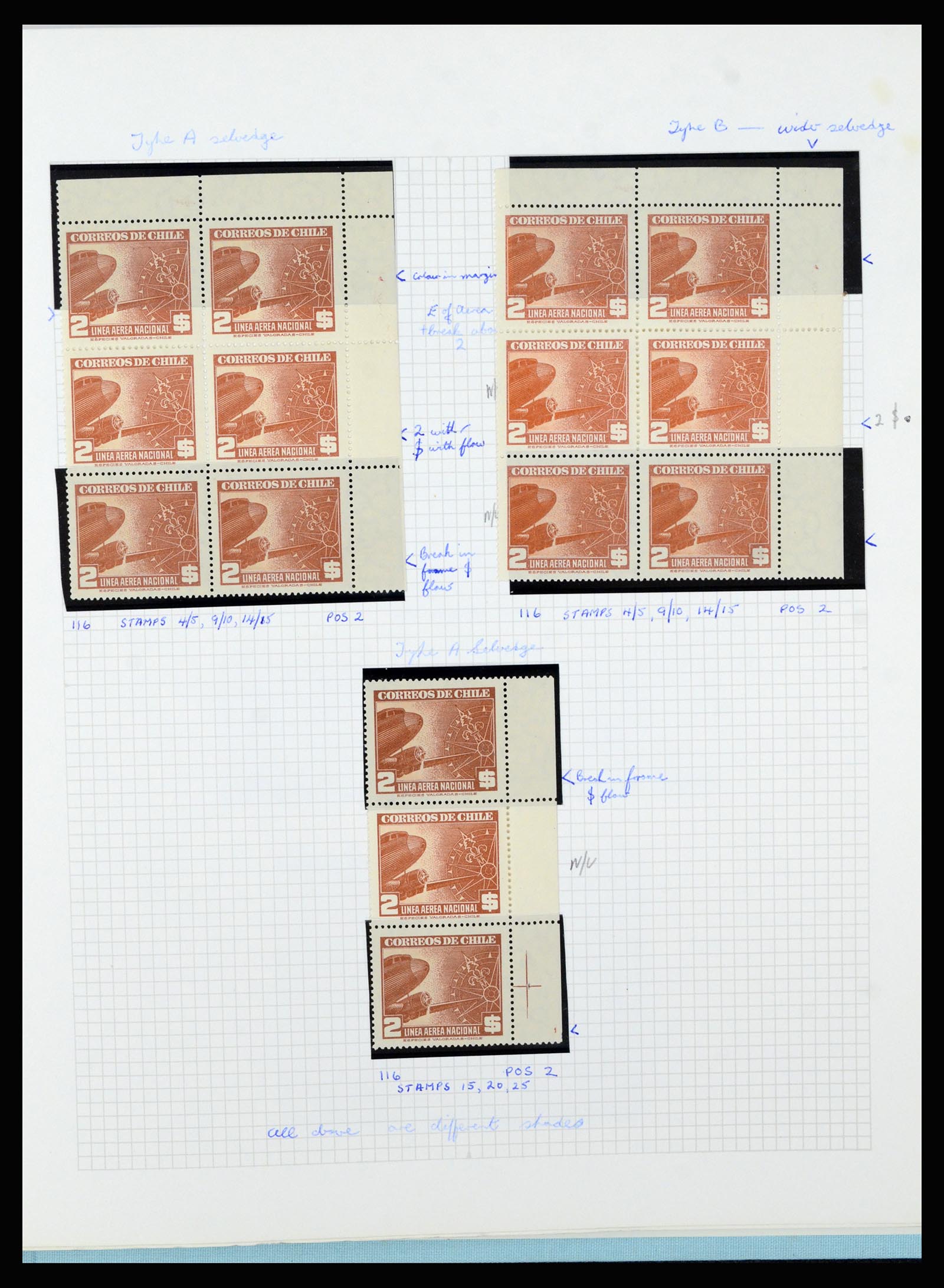 36516 285 - Postzegelverzameling 36516 Chile 1853-1950.
