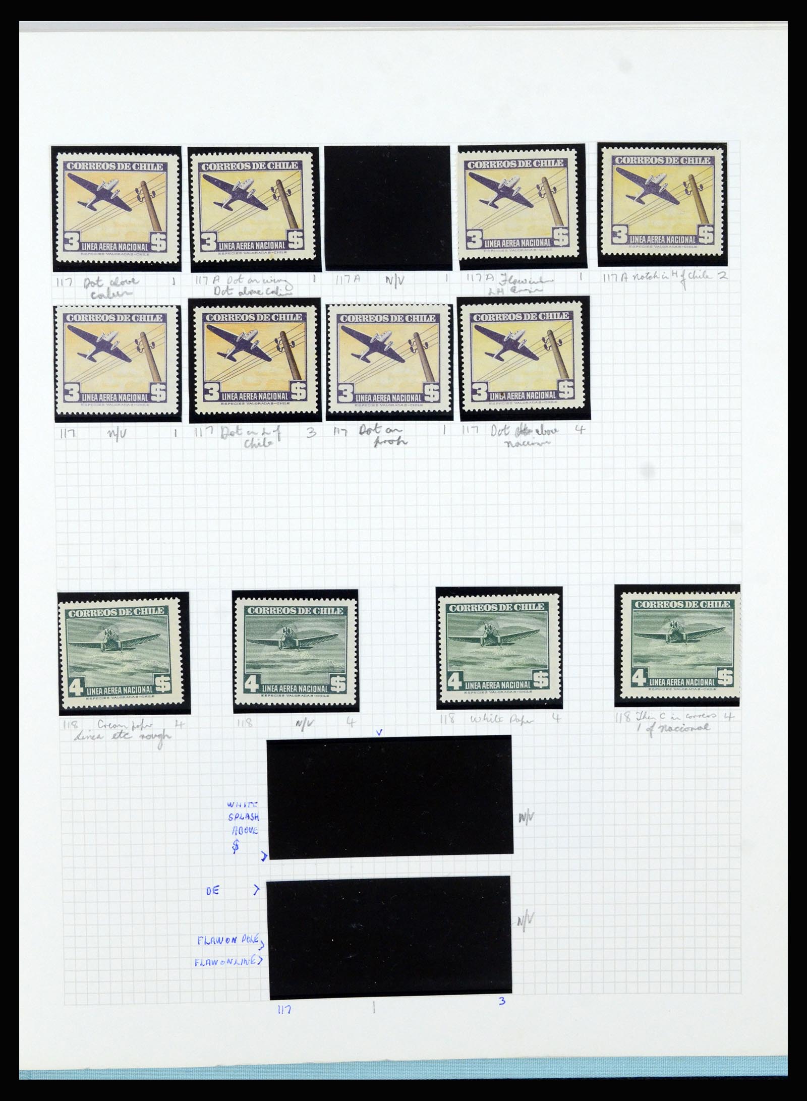 36516 288 - Postzegelverzameling 36516 Chile 1853-1950.