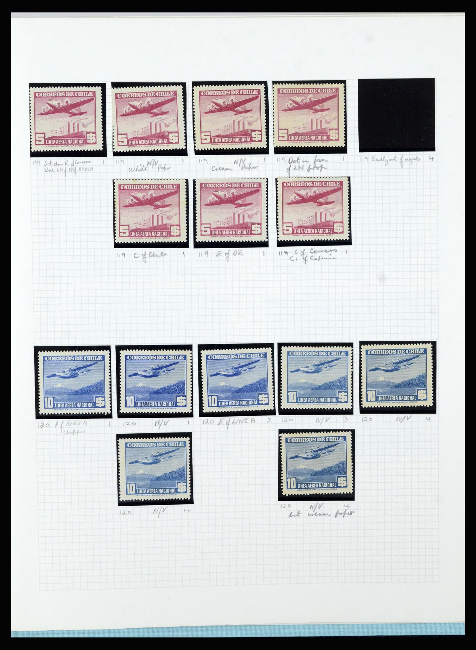 36516 289 - Postzegelverzameling 36516 Chile 1853-1950.