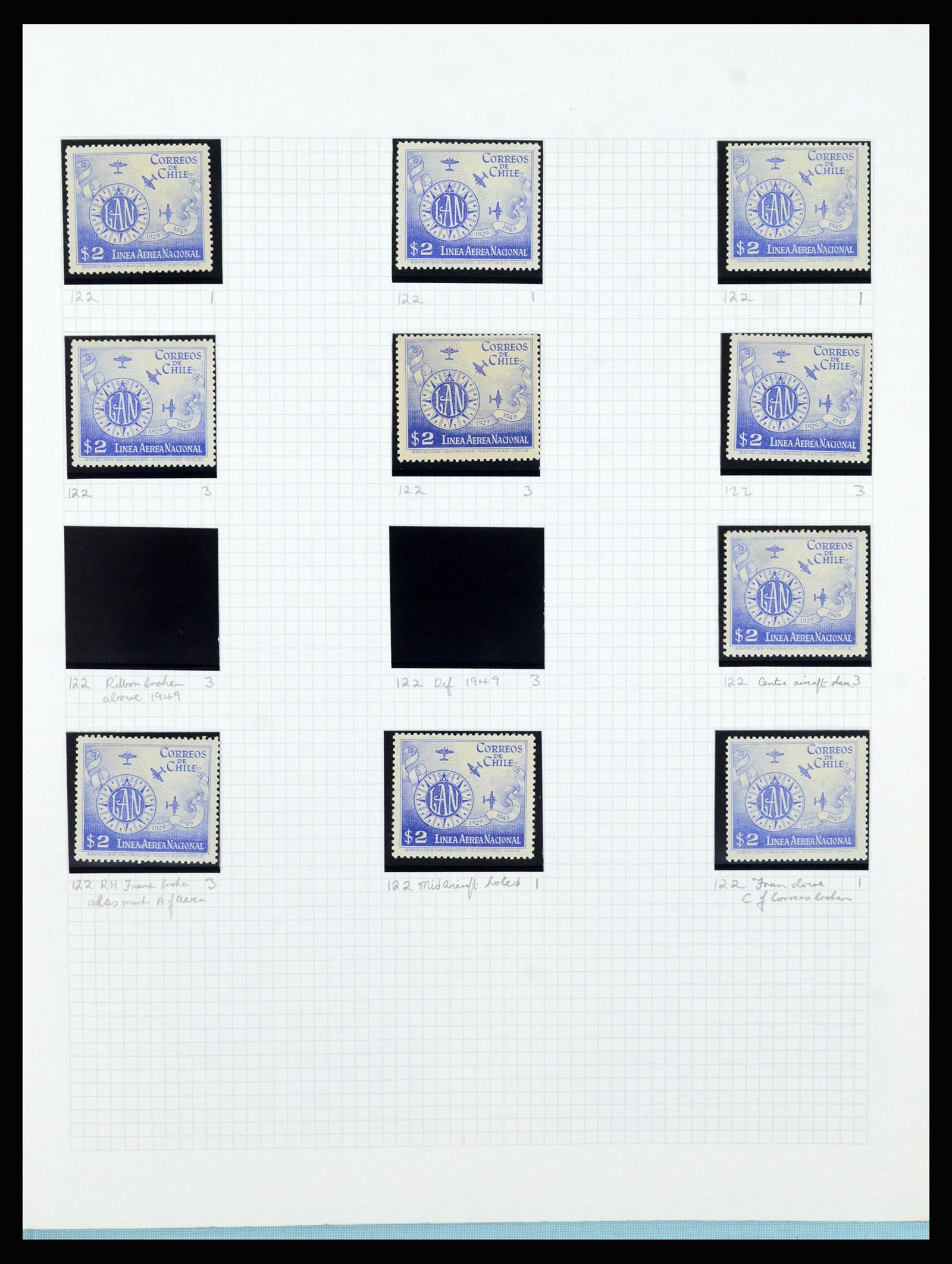 36516 293 - Postzegelverzameling 36516 Chile 1853-1950.