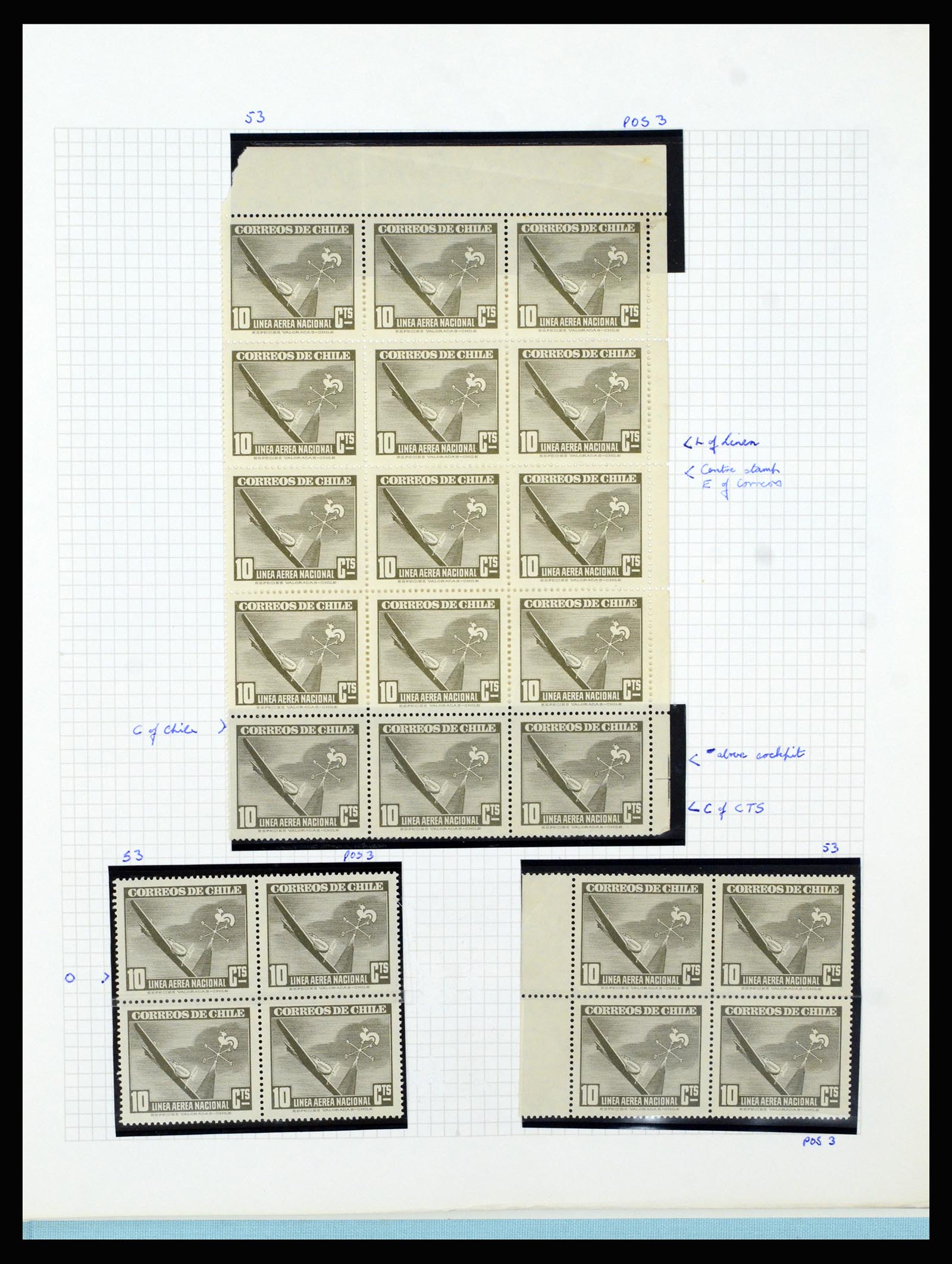 36516 294 - Postzegelverzameling 36516 Chile 1853-1950.