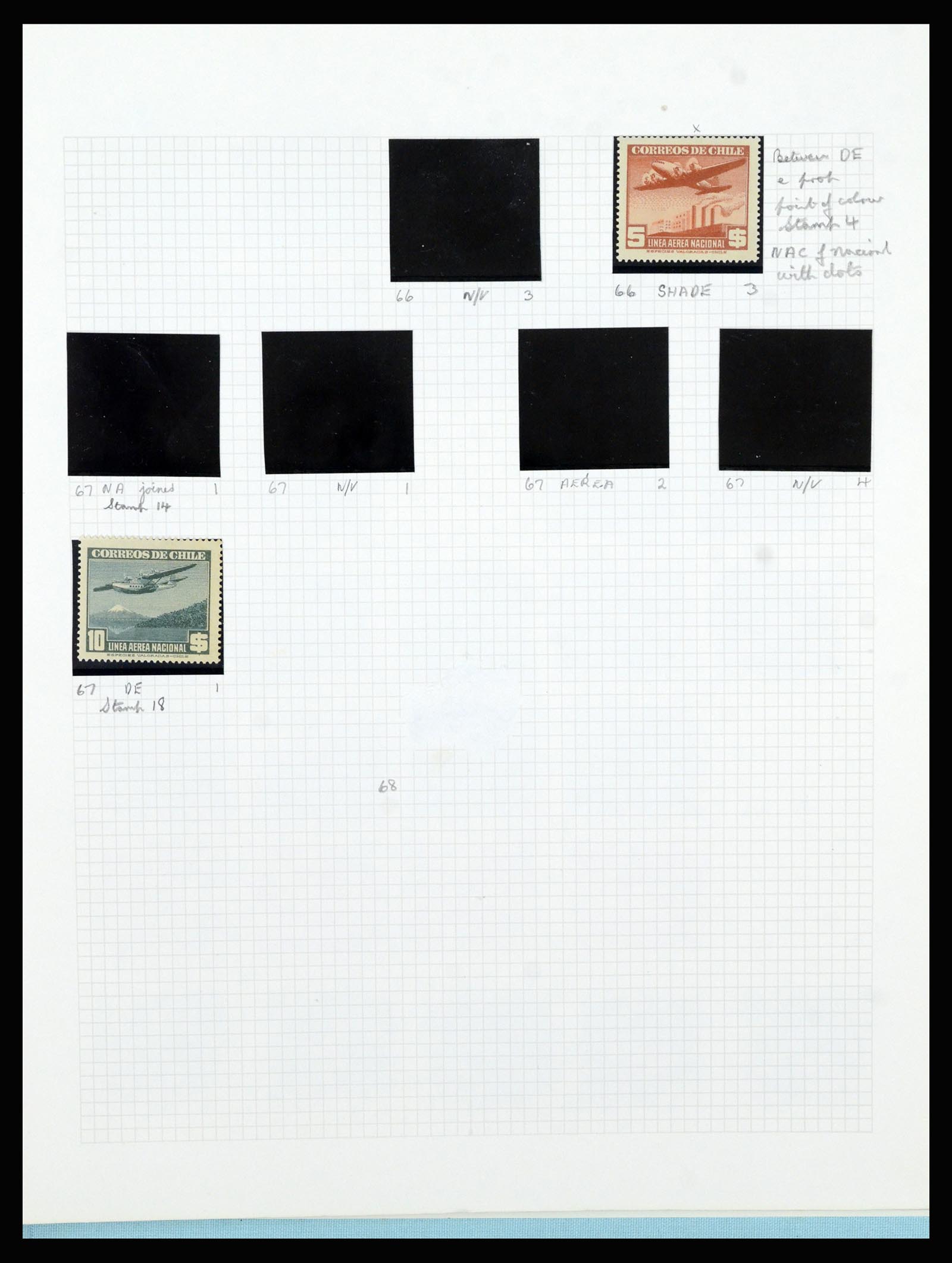 36516 303 - Postzegelverzameling 36516 Chile 1853-1950.