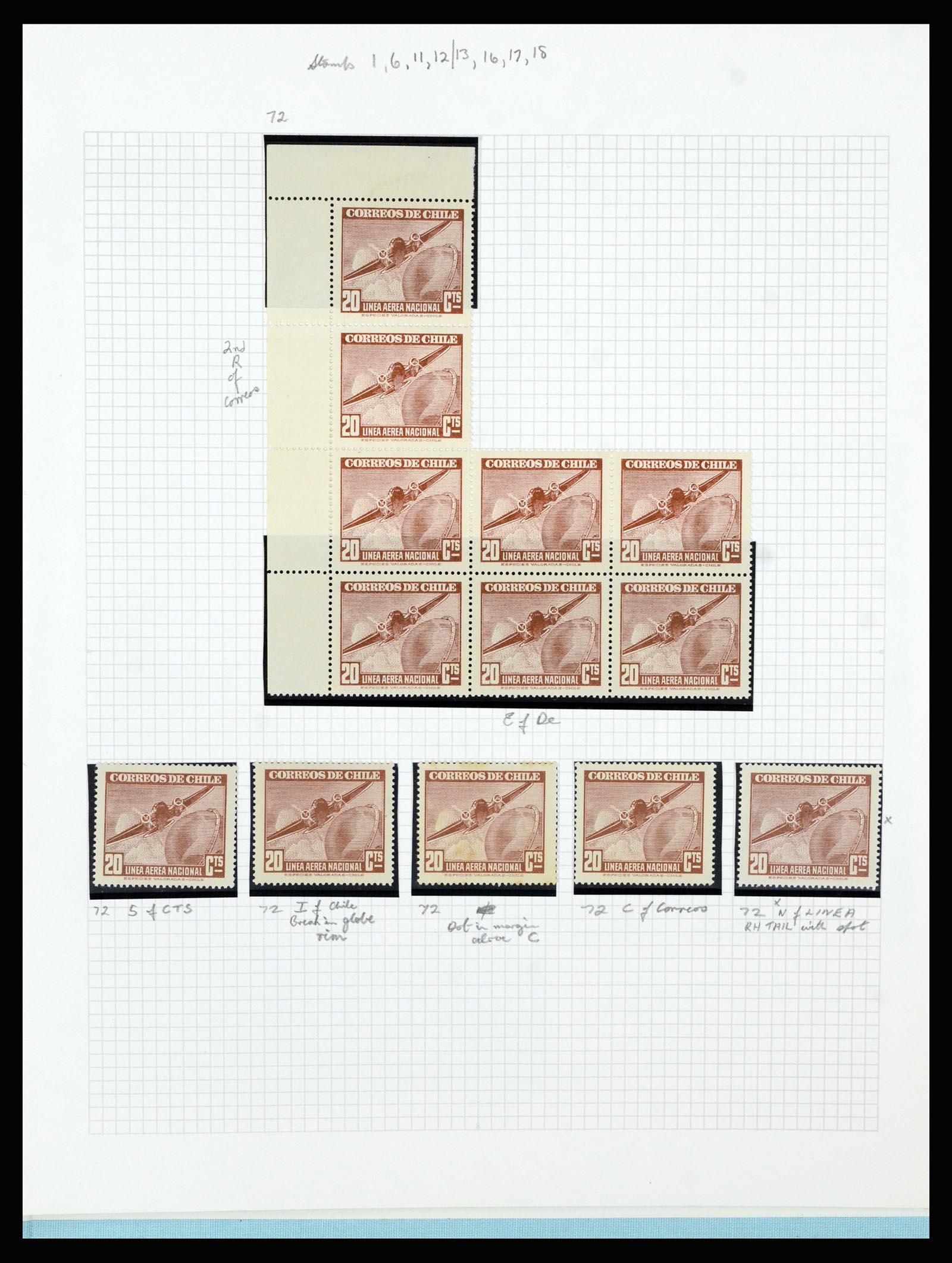 36516 308 - Postzegelverzameling 36516 Chile 1853-1950.