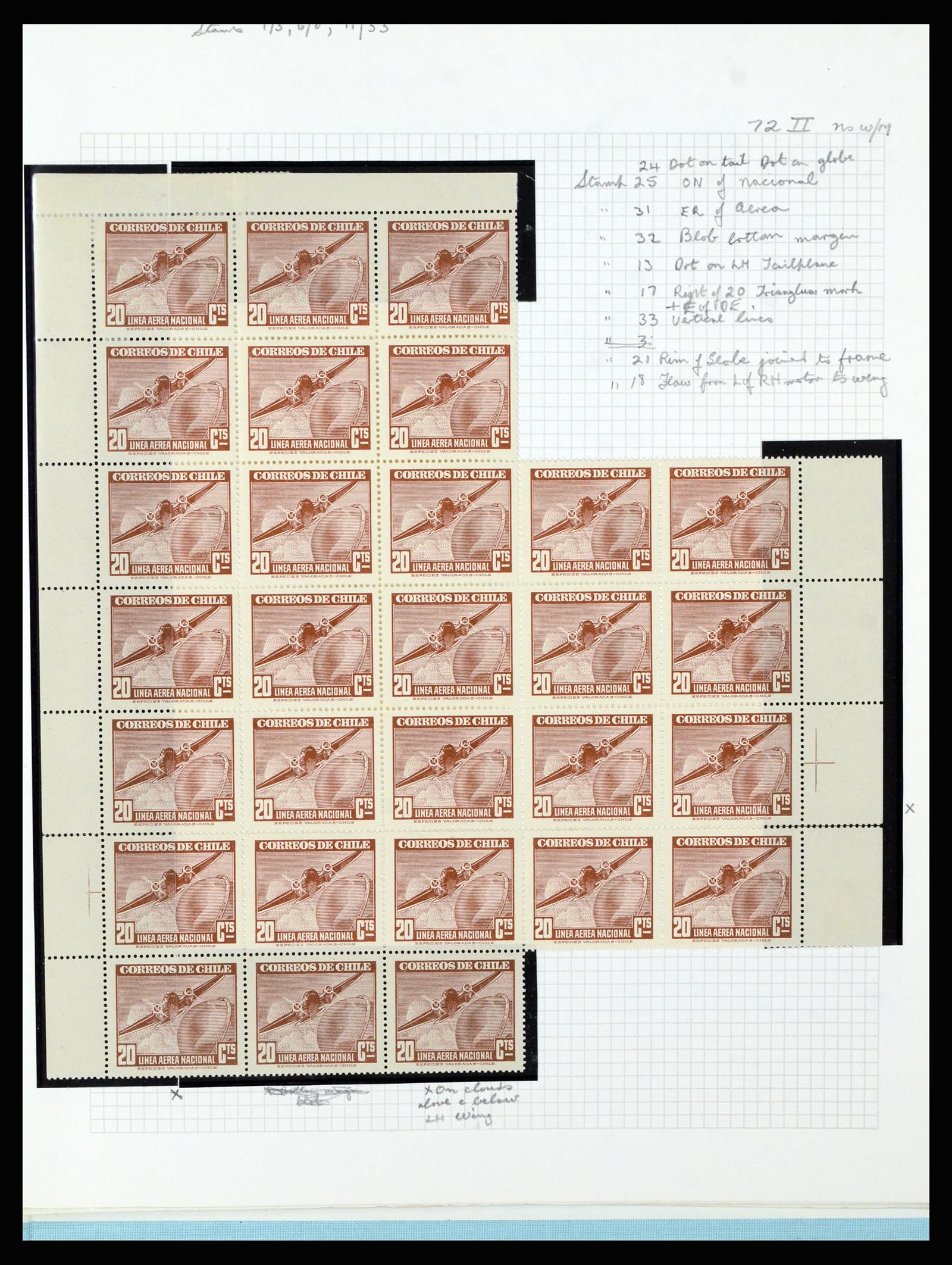 36516 309 - Postzegelverzameling 36516 Chile 1853-1950.