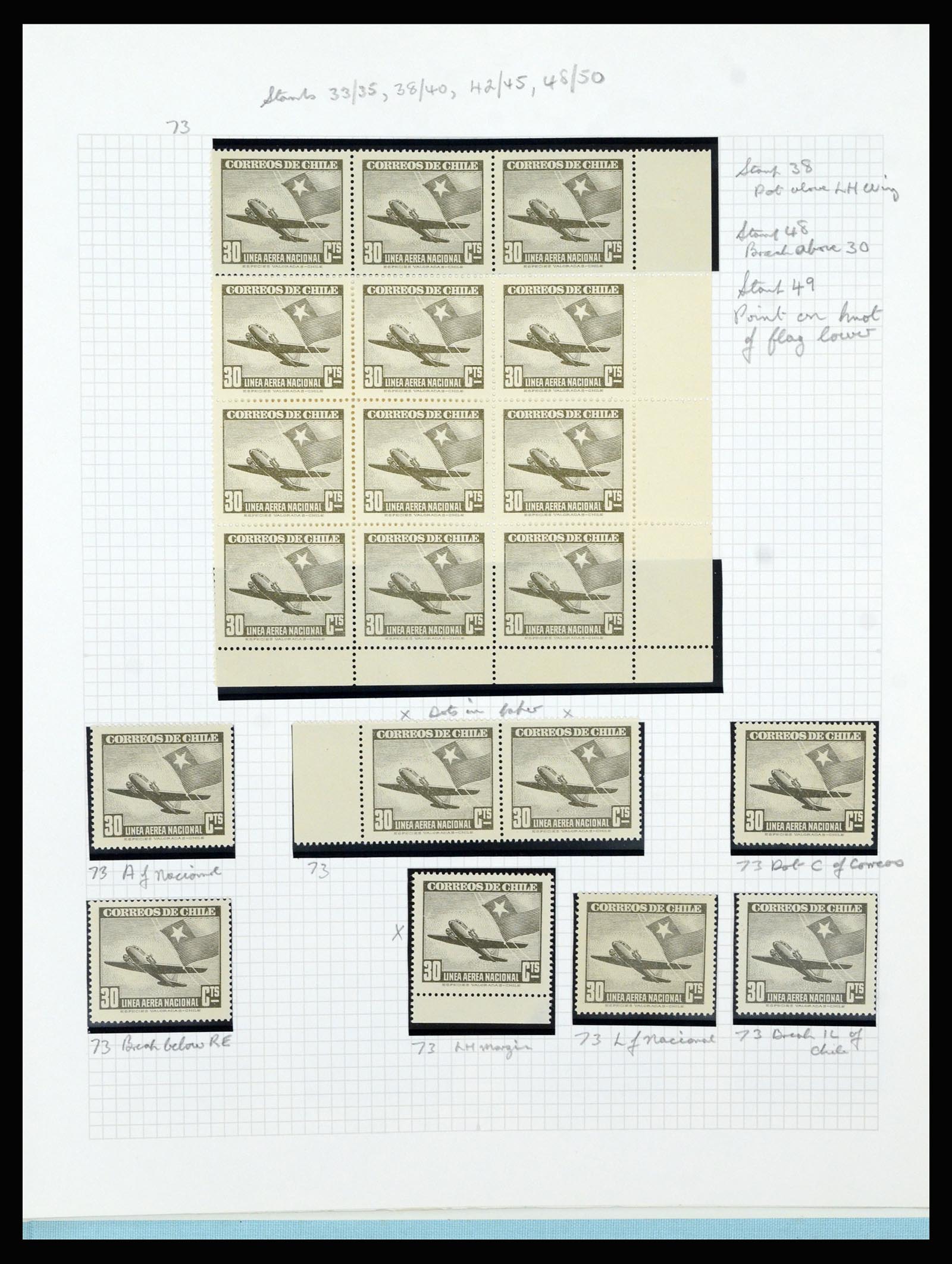 36516 310 - Postzegelverzameling 36516 Chile 1853-1950.