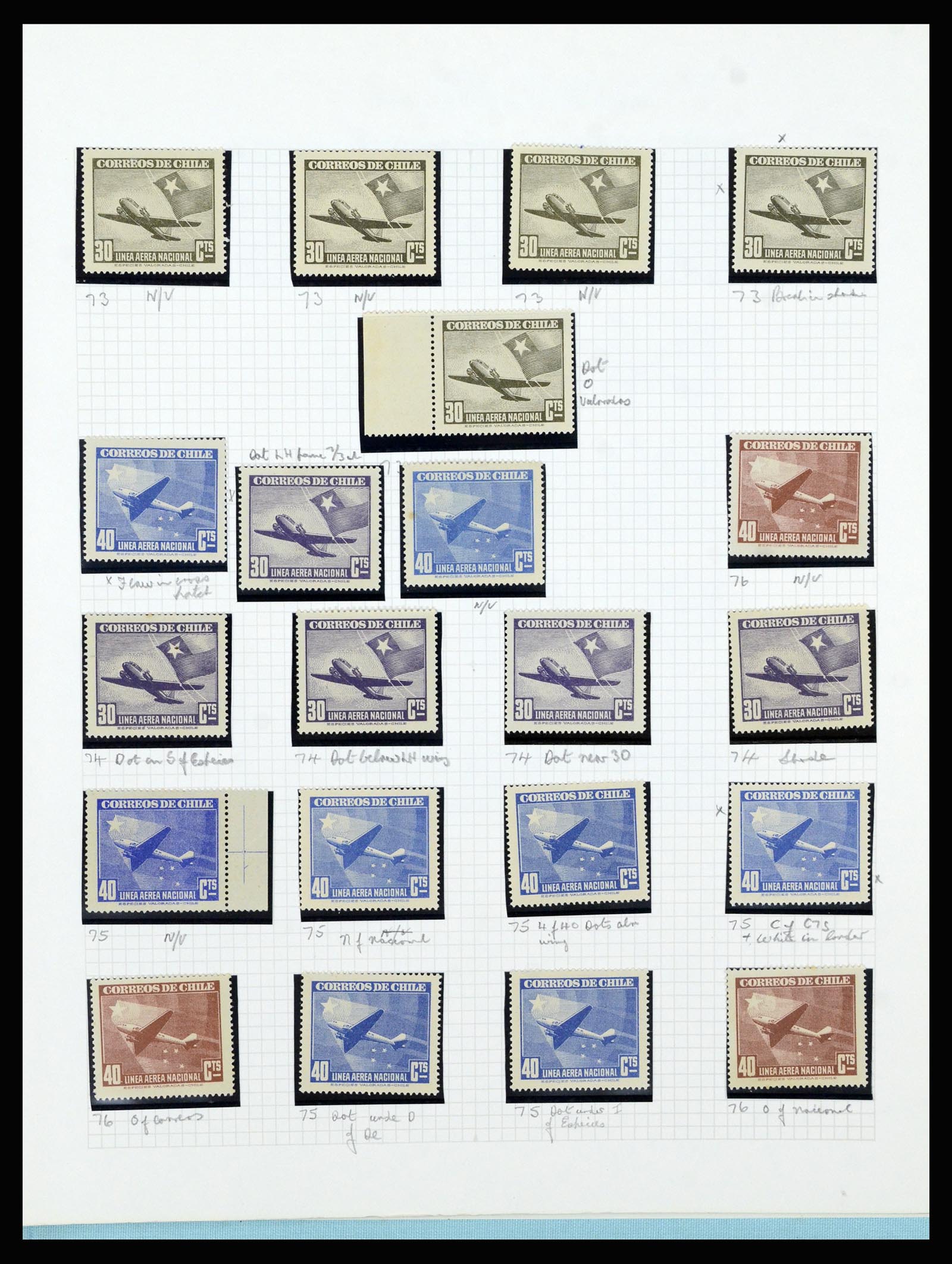 36516 311 - Postzegelverzameling 36516 Chile 1853-1950.