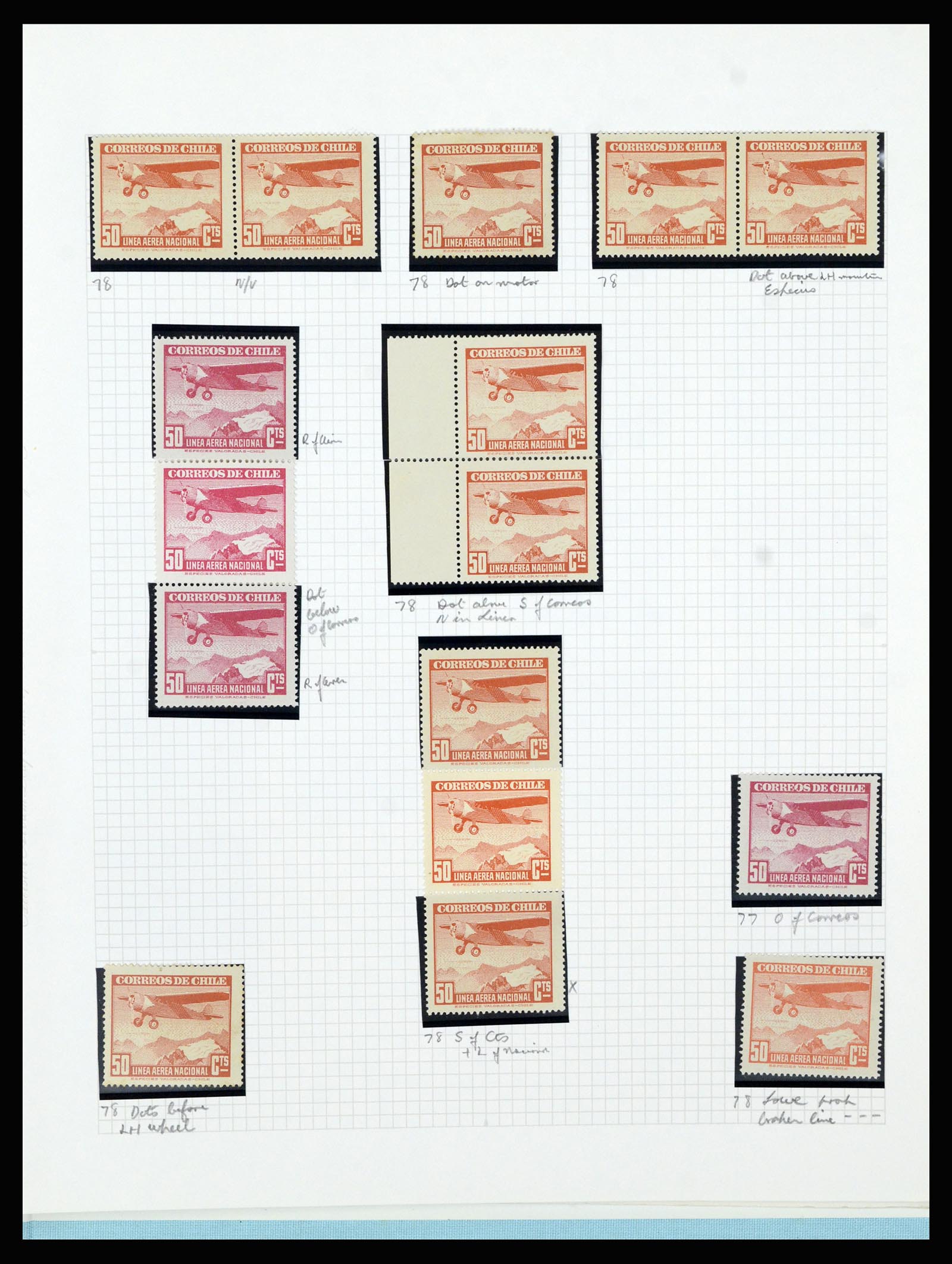 36516 314 - Postzegelverzameling 36516 Chile 1853-1950.