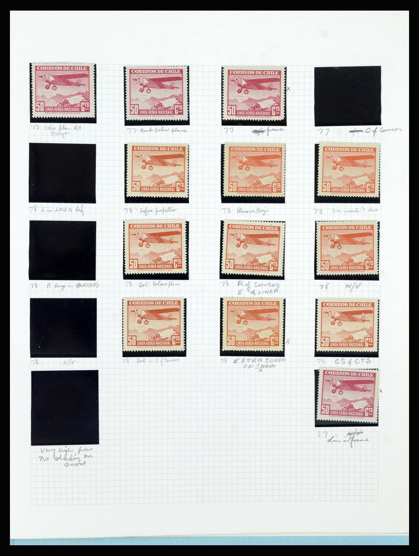 36516 315 - Postzegelverzameling 36516 Chile 1853-1950.