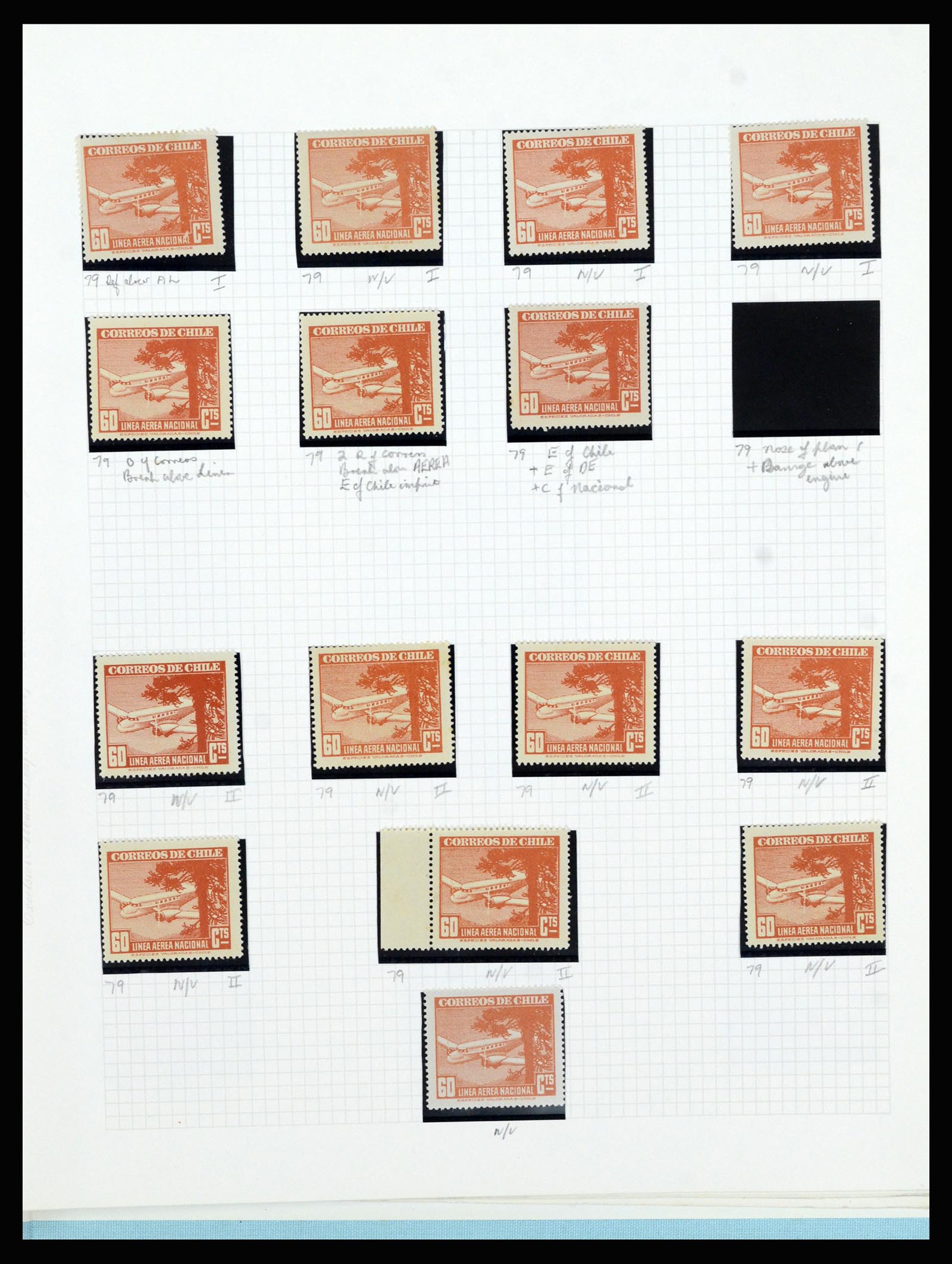 36516 316 - Postzegelverzameling 36516 Chile 1853-1950.