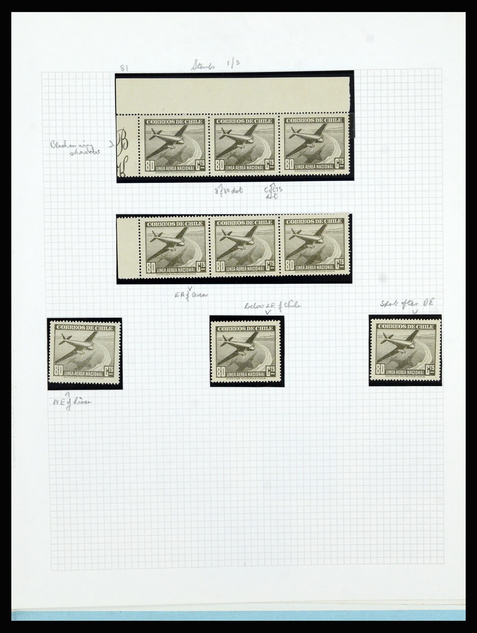36516 319 - Postzegelverzameling 36516 Chile 1853-1950.