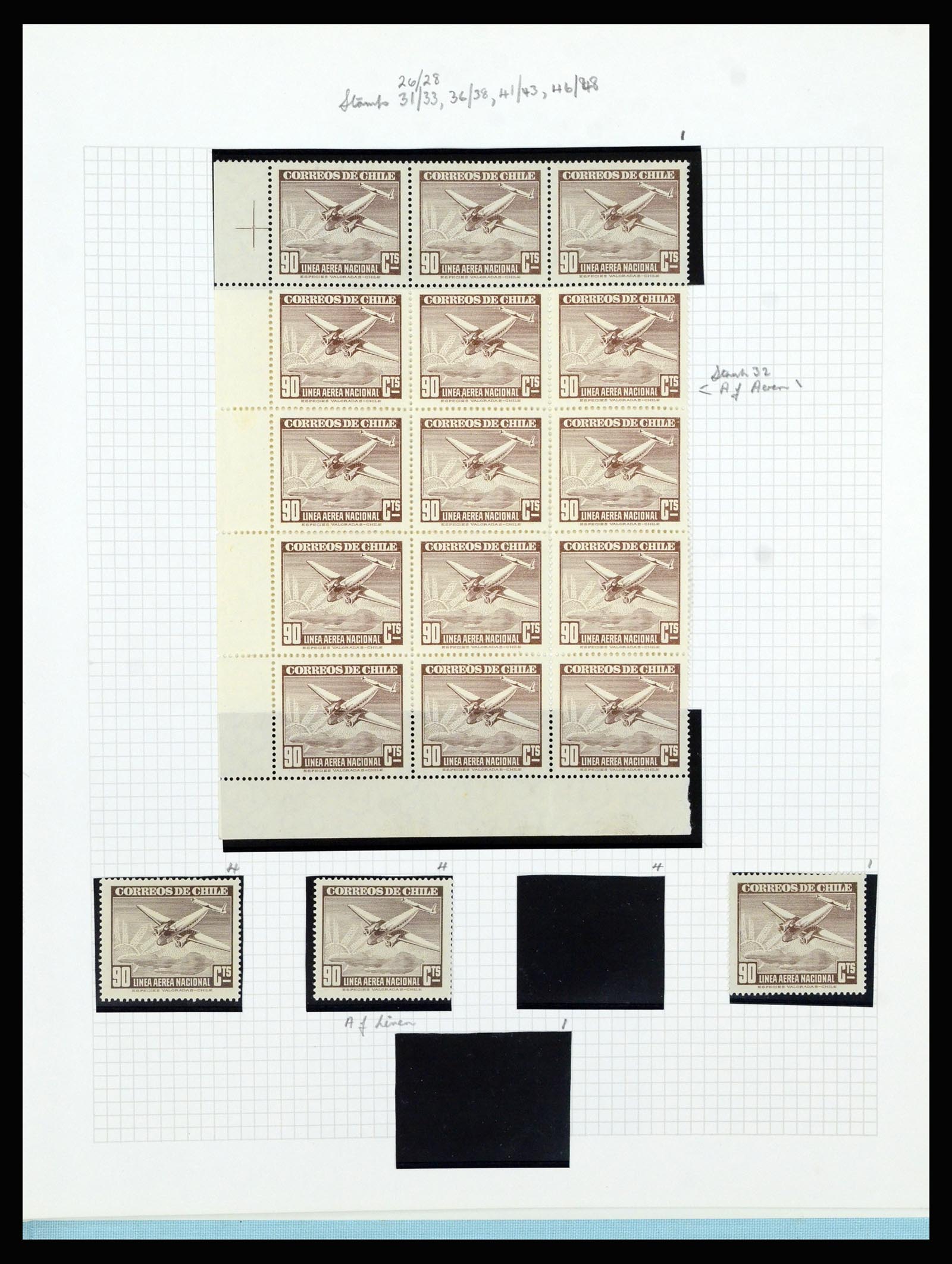 36516 320 - Postzegelverzameling 36516 Chile 1853-1950.