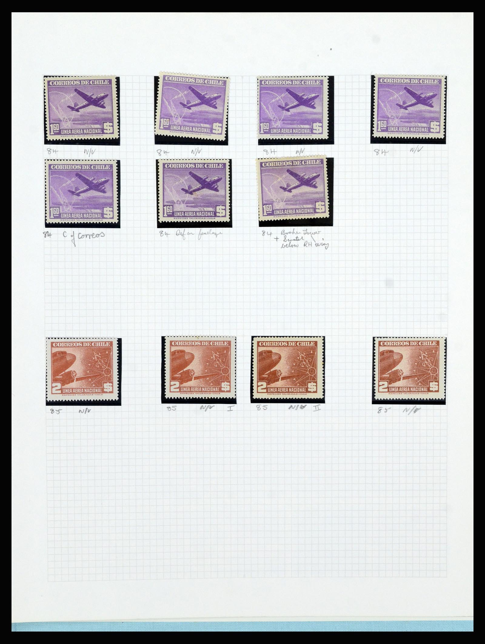 36516 323 - Postzegelverzameling 36516 Chile 1853-1950.