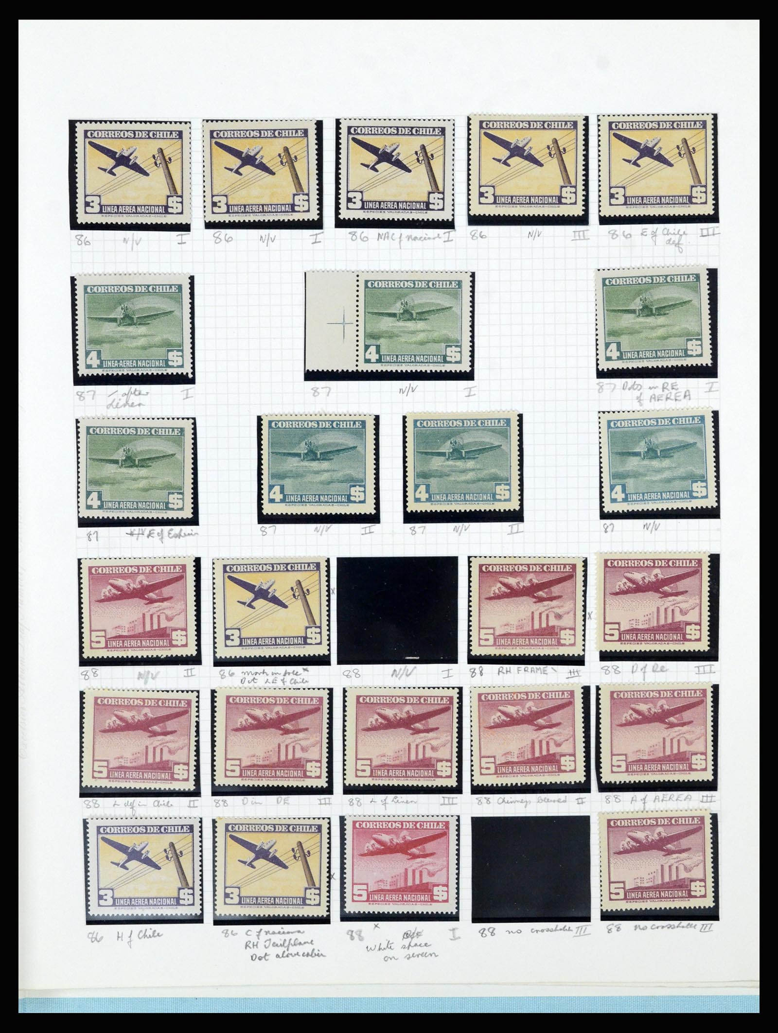 36516 324 - Postzegelverzameling 36516 Chile 1853-1950.