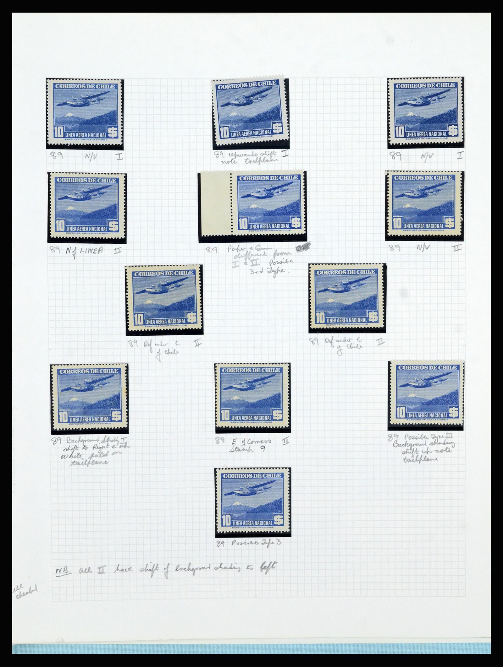 36516 325 - Postzegelverzameling 36516 Chile 1853-1950.