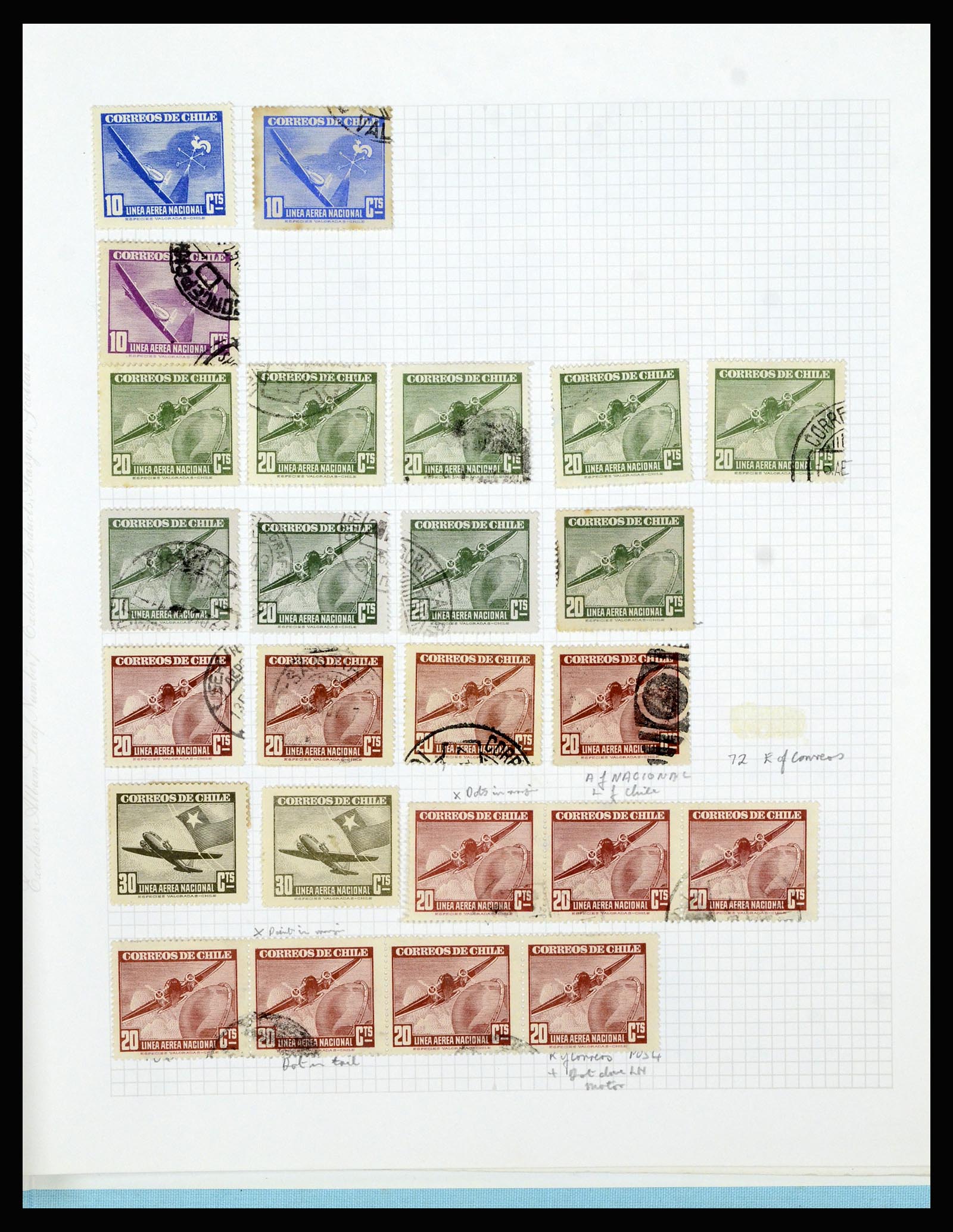 36516 326 - Postzegelverzameling 36516 Chile 1853-1950.