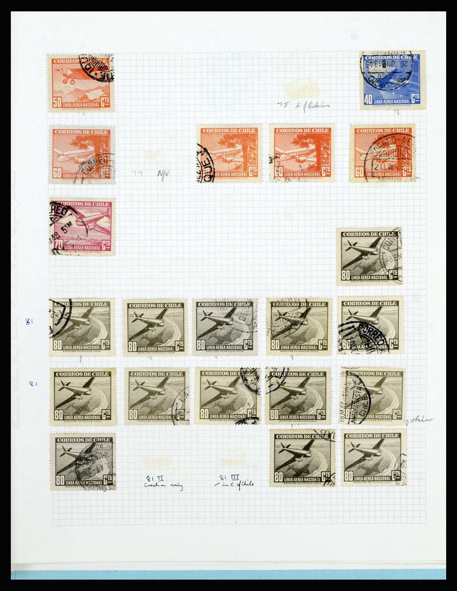 36516 328 - Postzegelverzameling 36516 Chile 1853-1950.