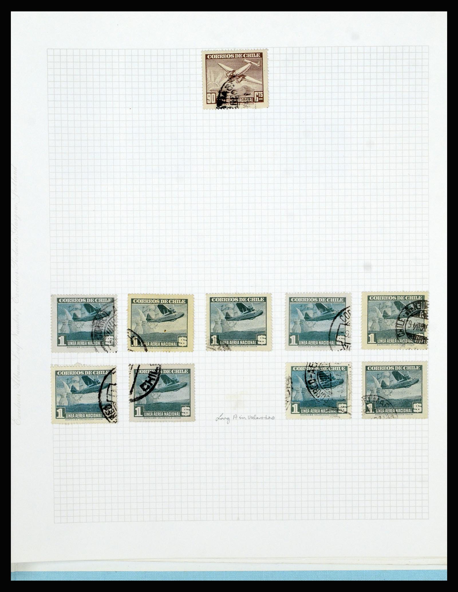 36516 329 - Postzegelverzameling 36516 Chile 1853-1950.