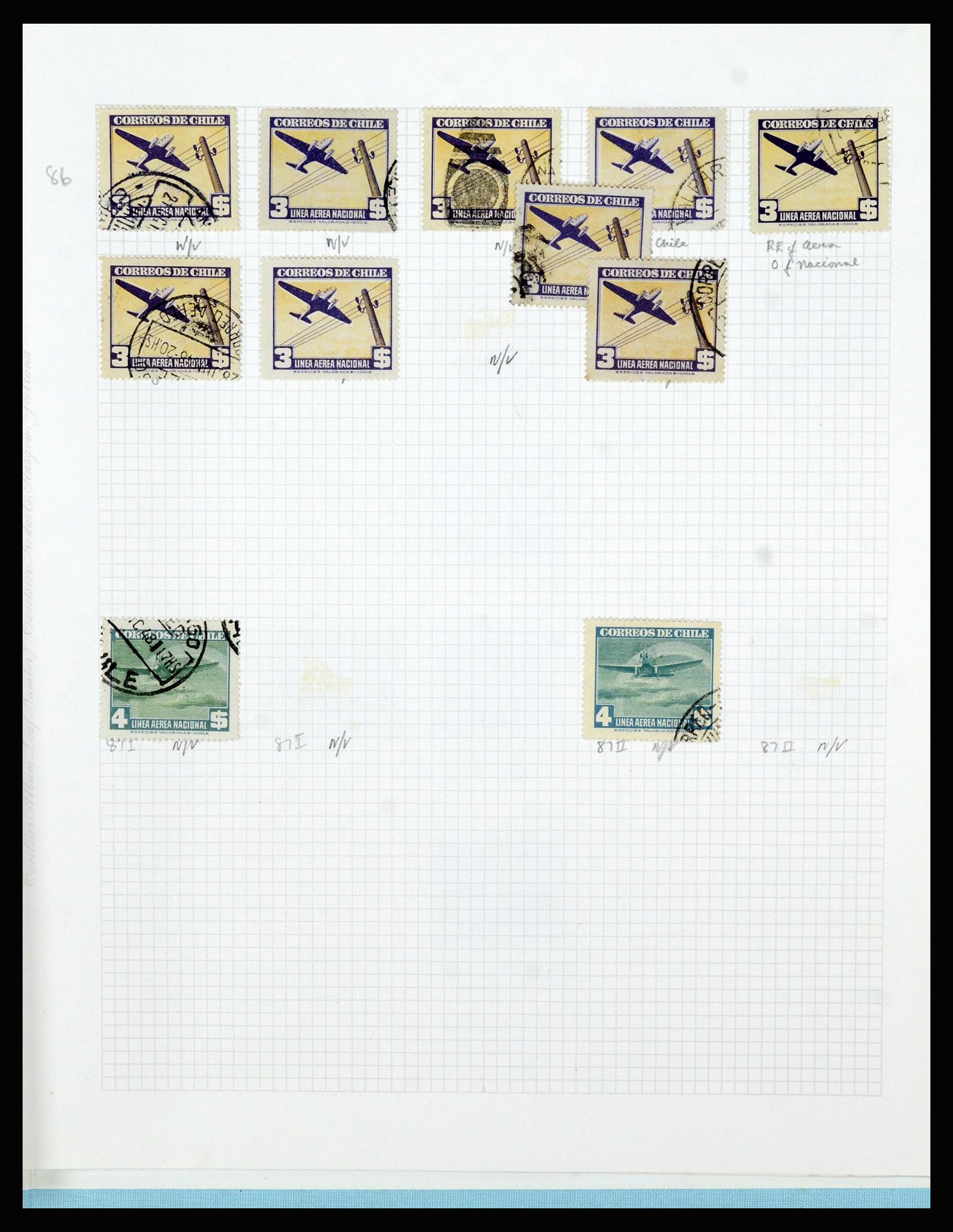36516 330 - Postzegelverzameling 36516 Chile 1853-1950.