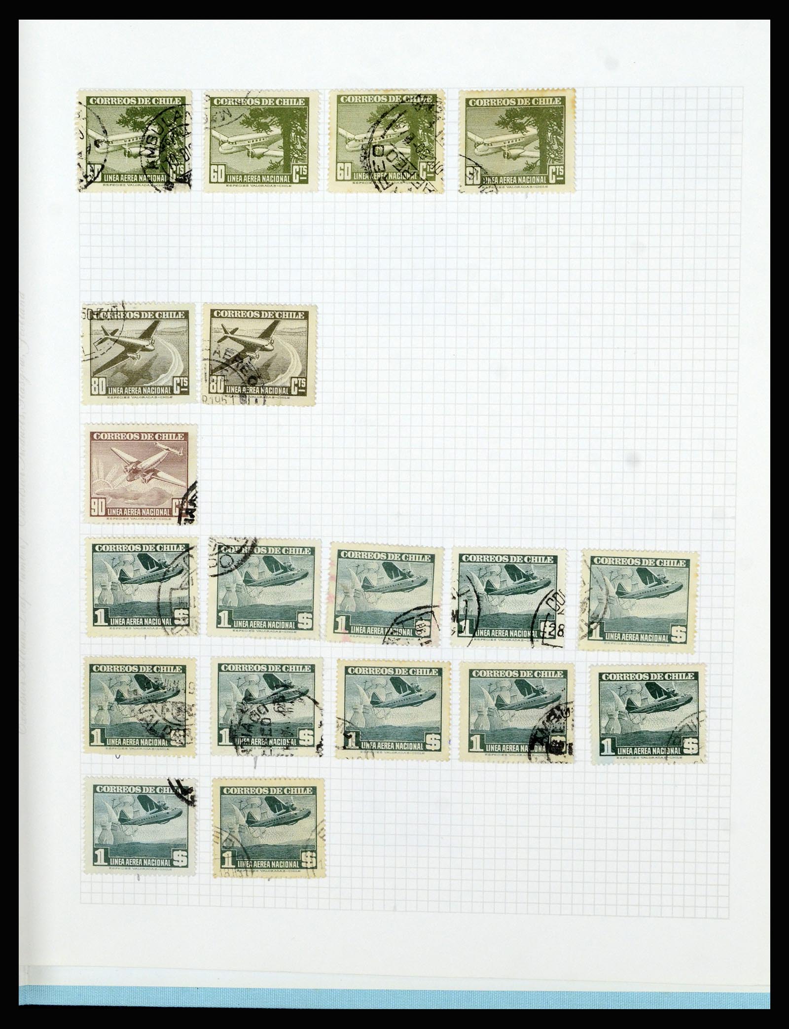 36516 333 - Postzegelverzameling 36516 Chile 1853-1950.