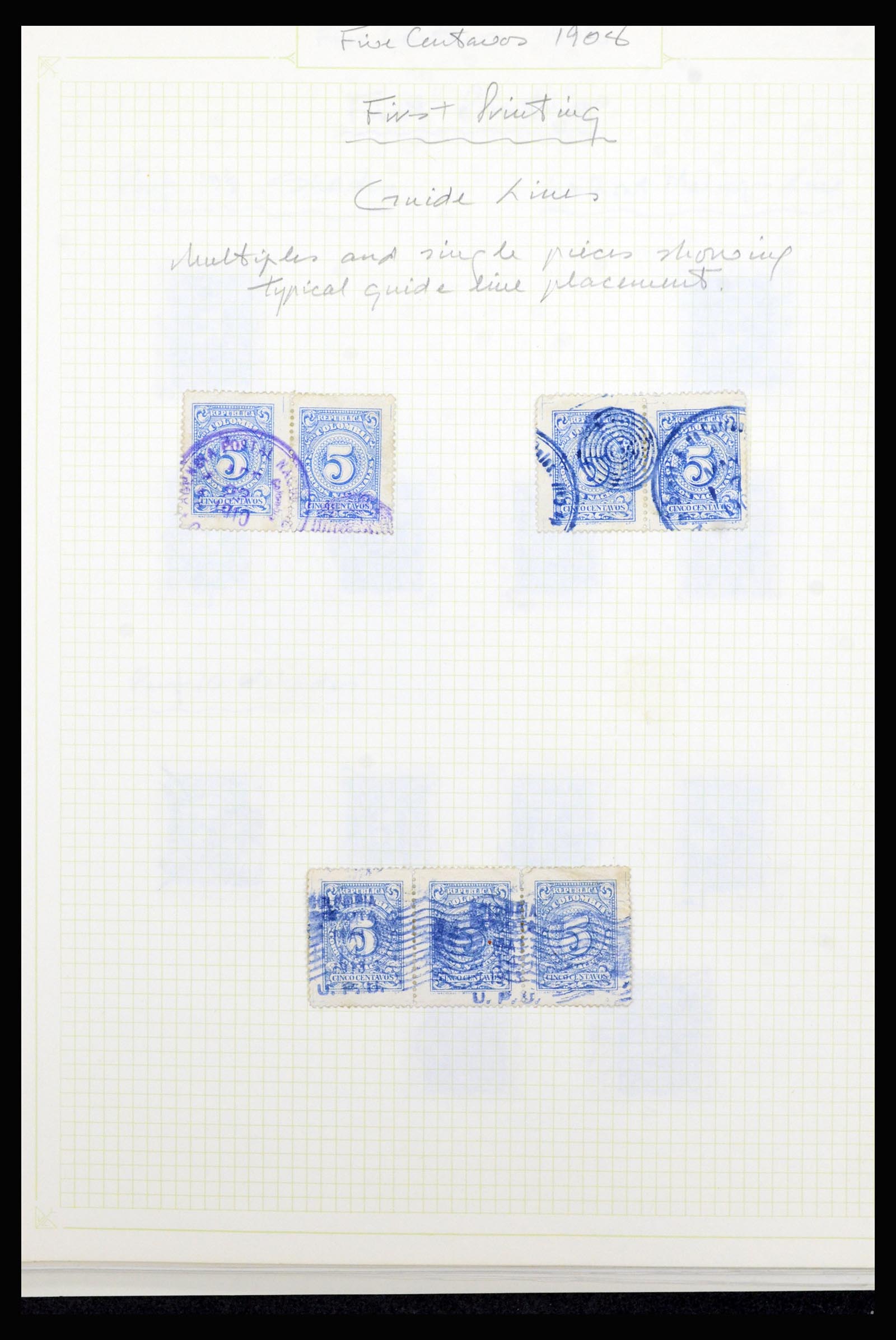 36519 001 - Postzegelverzameling 36519 Colombia 1908-1923.