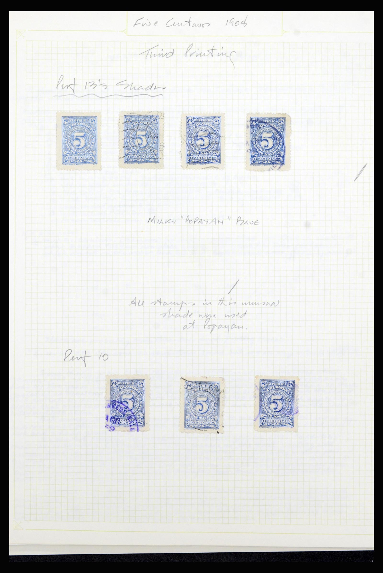 36519 008 - Postzegelverzameling 36519 Colombia 1908-1923.
