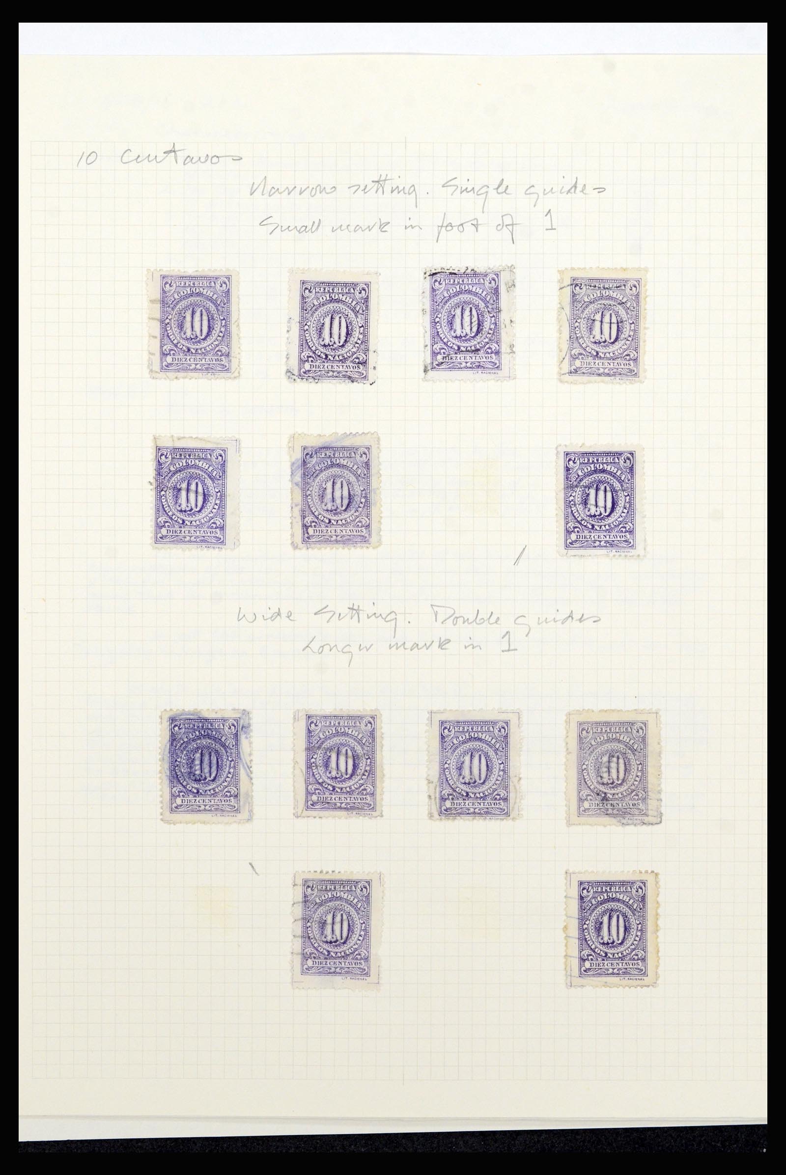 36519 014 - Postzegelverzameling 36519 Colombia 1908-1923.