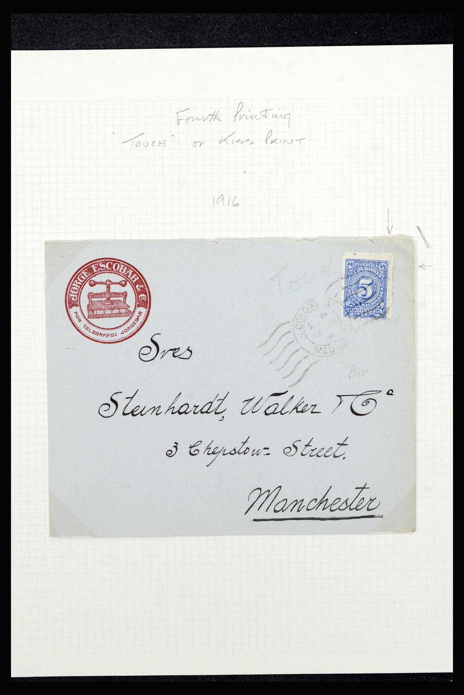 36519 016 - Postzegelverzameling 36519 Colombia 1908-1923.