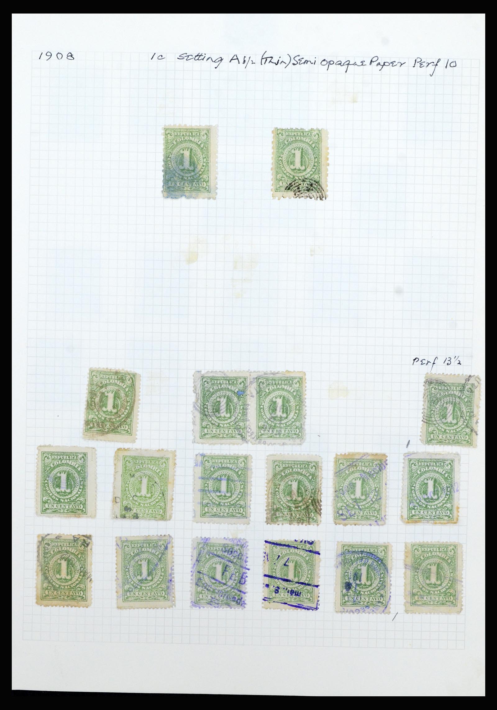 36519 059 - Stamp collection 36519 Colombia 1908-1923.