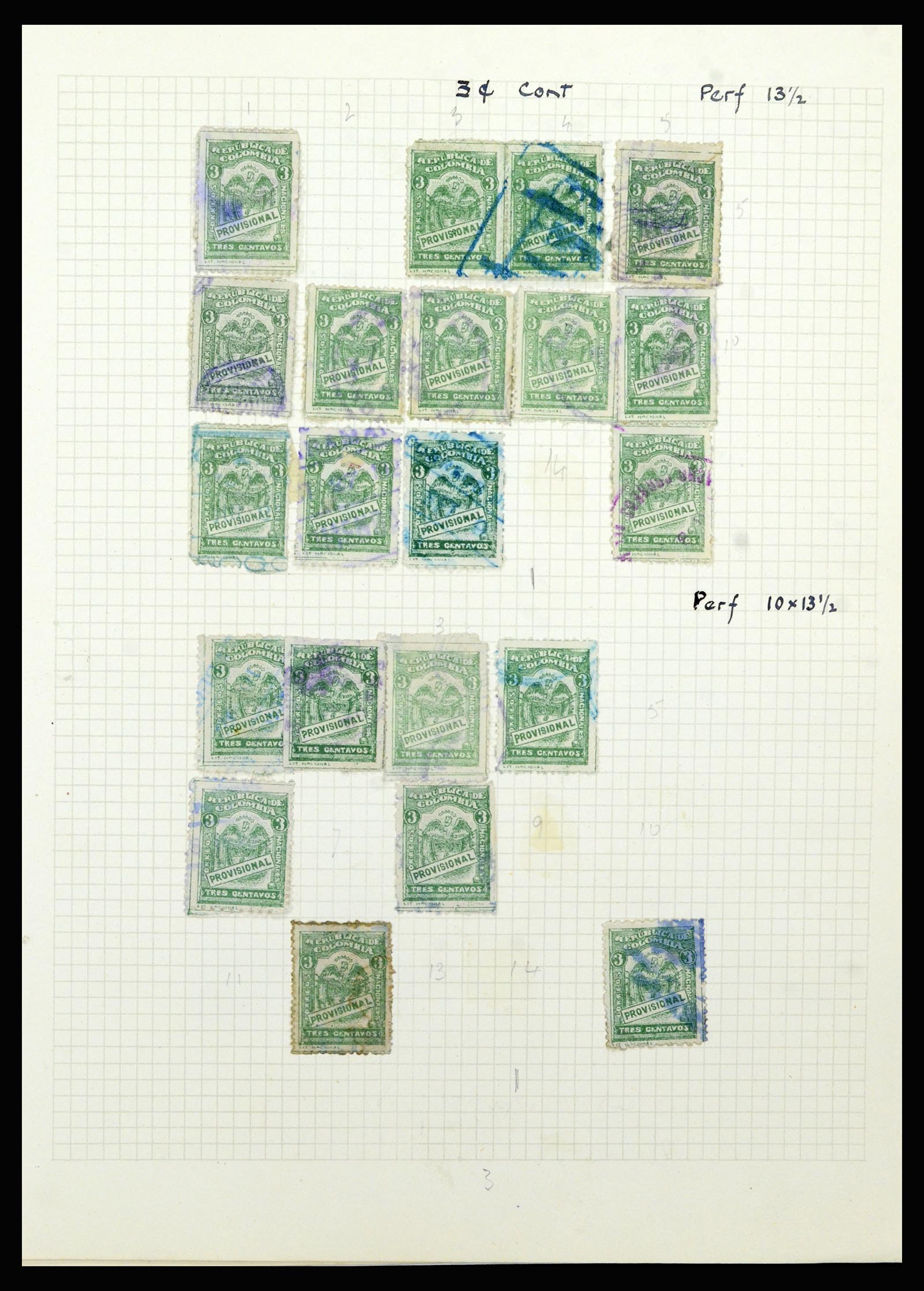 36519 336 - Stamp collection 36519 Colombia 1908-1923.