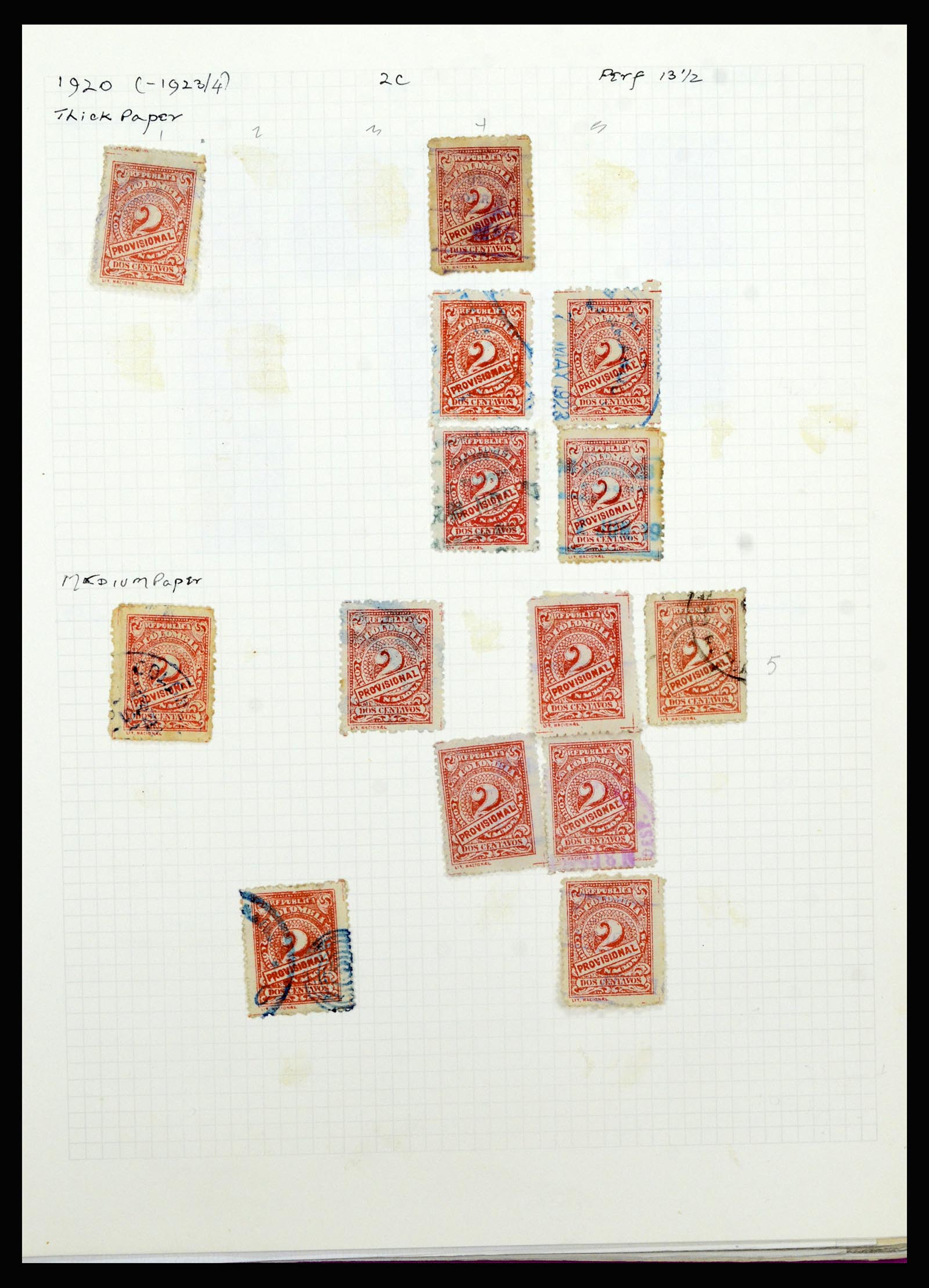 36519 345 - Stamp collection 36519 Colombia 1908-1923.
