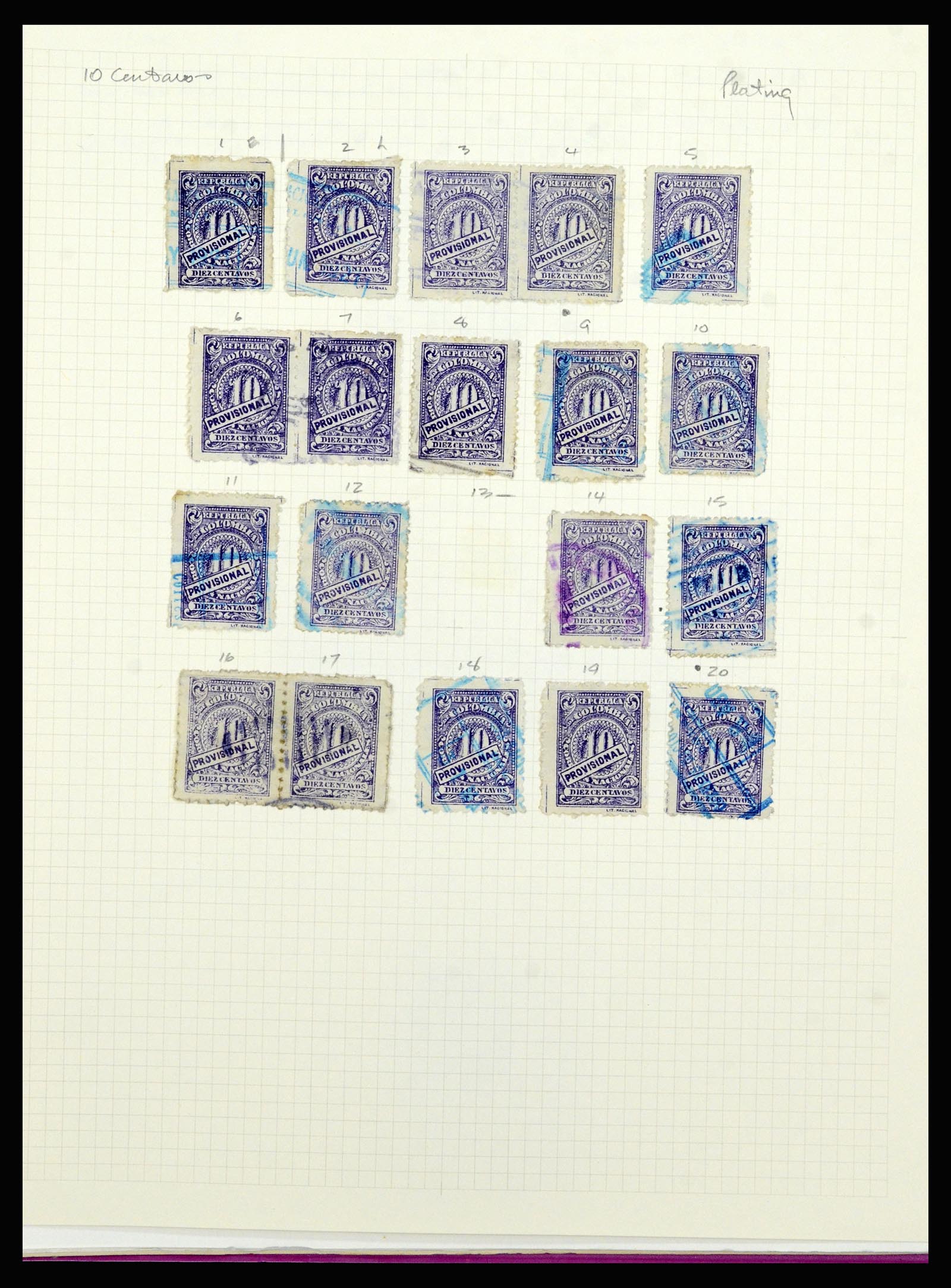 36519 363 - Postzegelverzameling 36519 Colombia 1908-1923.
