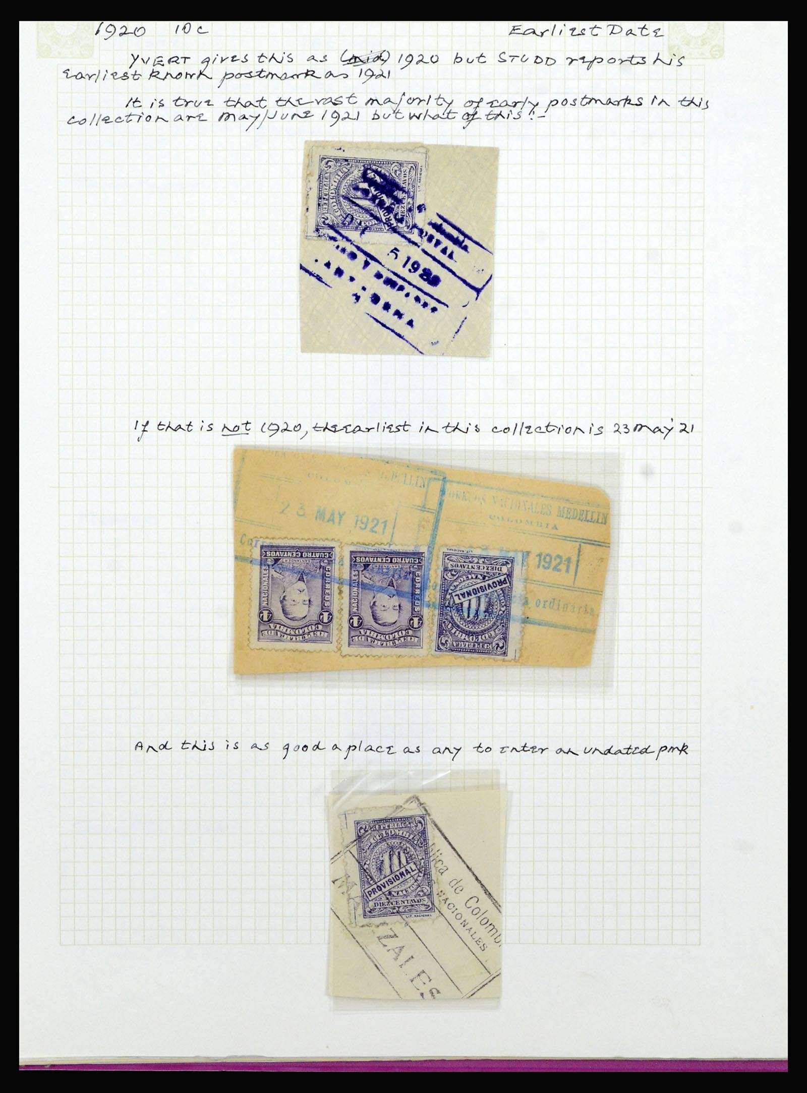 36519 364 - Postzegelverzameling 36519 Colombia 1908-1923.