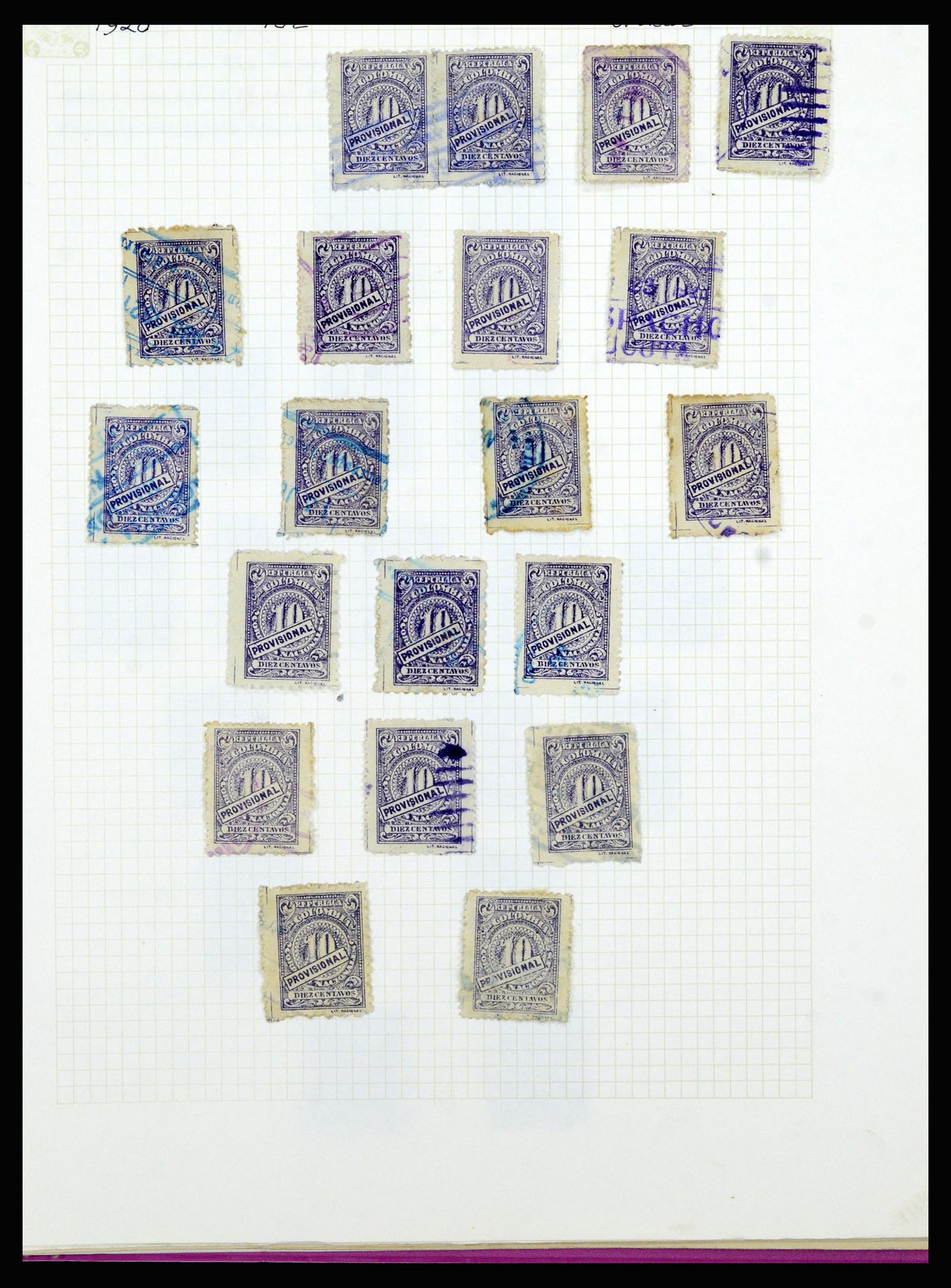 36519 366 - Stamp collection 36519 Colombia 1908-1923.