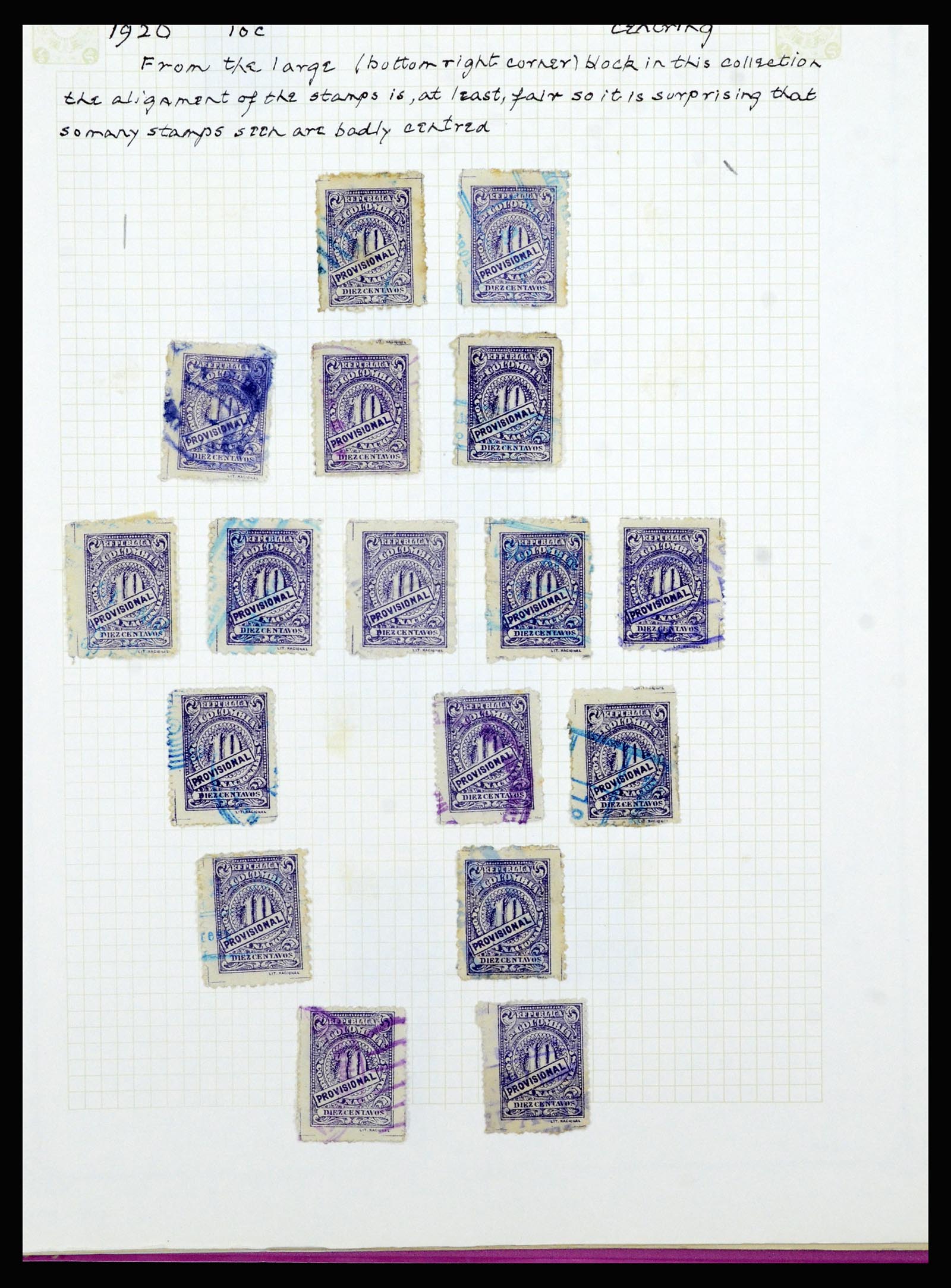 36519 367 - Stamp collection 36519 Colombia 1908-1923.