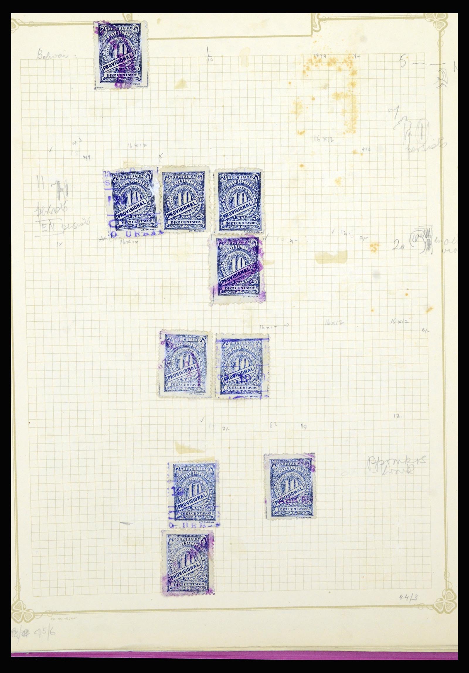 36519 368 - Stamp collection 36519 Colombia 1908-1923.