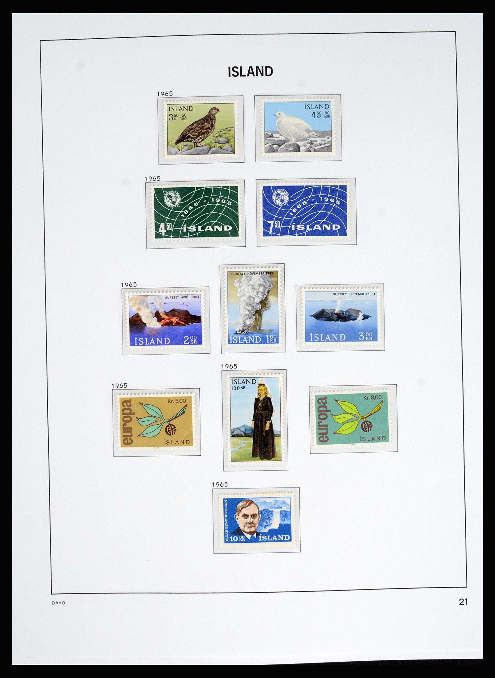 36525 019 - Postzegelverzameling 36525 IJsland 1911-2019!