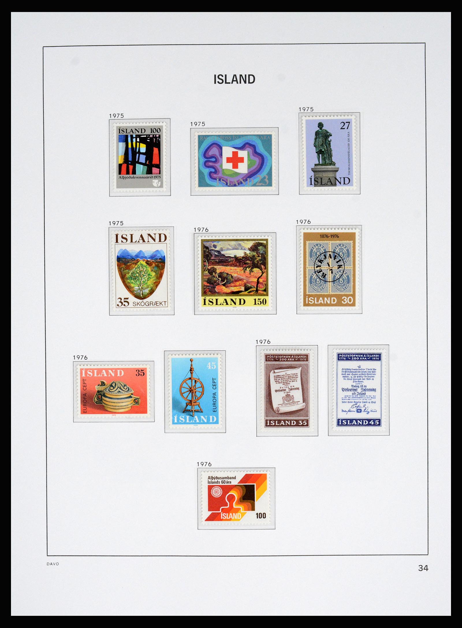 36525 032 - Postzegelverzameling 36525 IJsland 1911-2019!