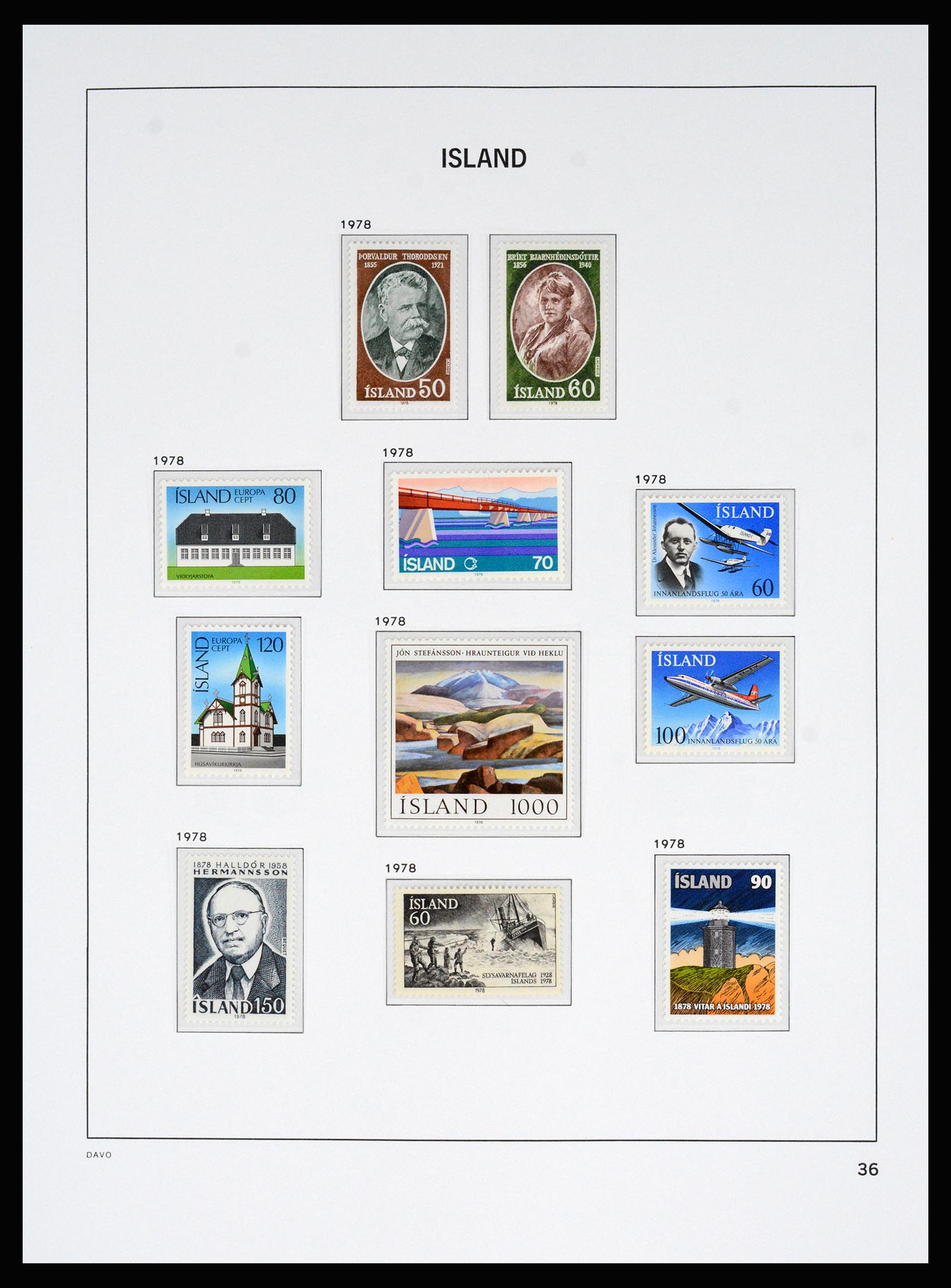 36525 034 - Postzegelverzameling 36525 IJsland 1911-2019!