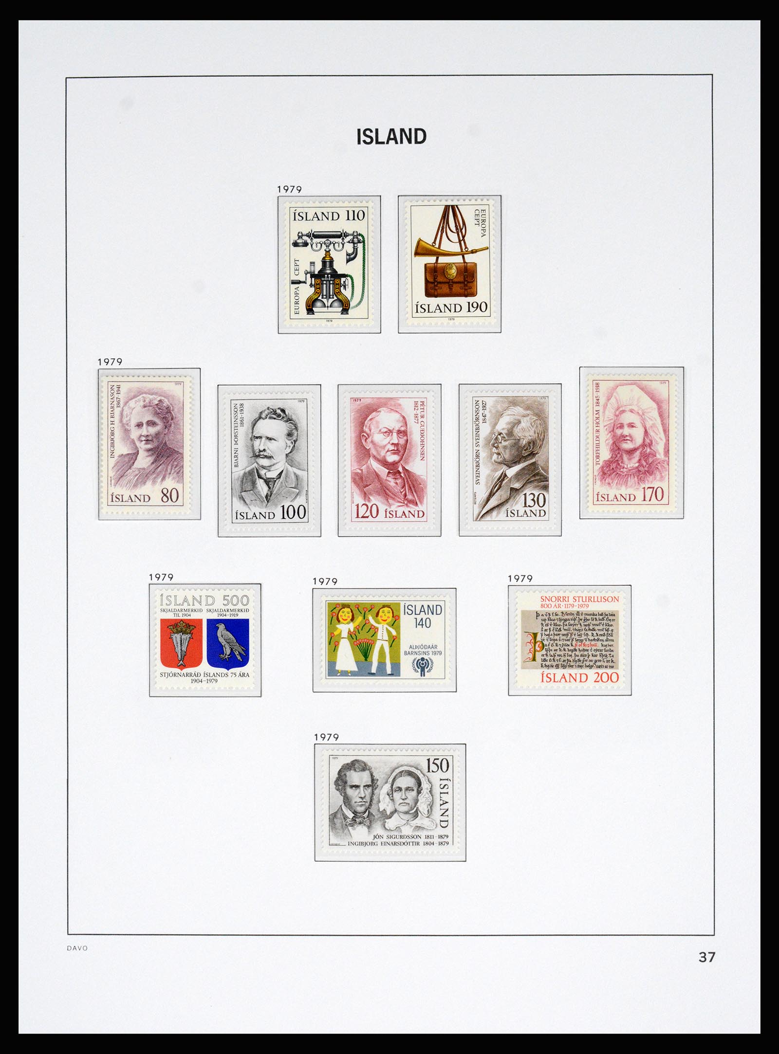 36525 035 - Postzegelverzameling 36525 IJsland 1911-2019!
