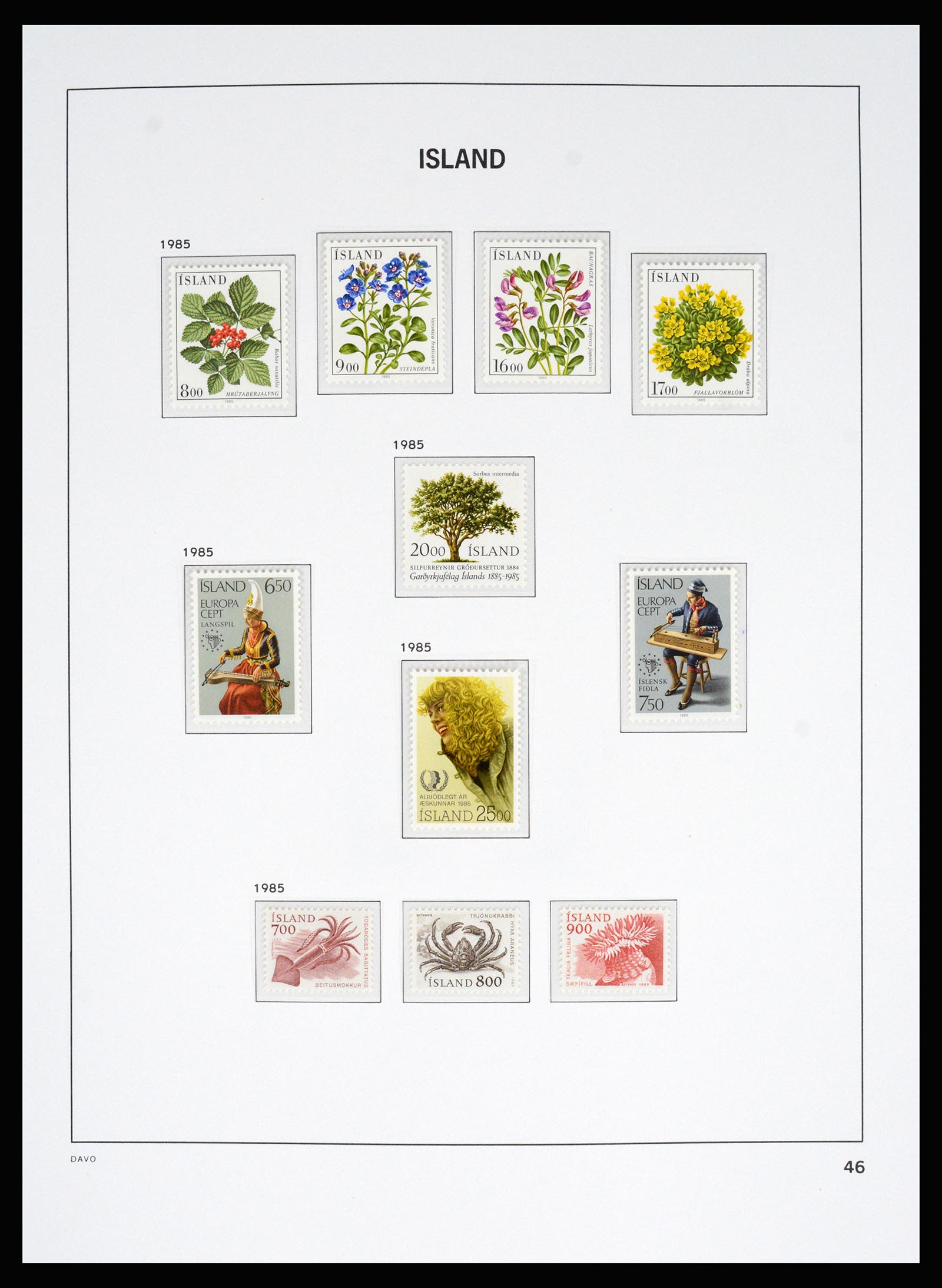 36525 044 - Postzegelverzameling 36525 IJsland 1911-2019!