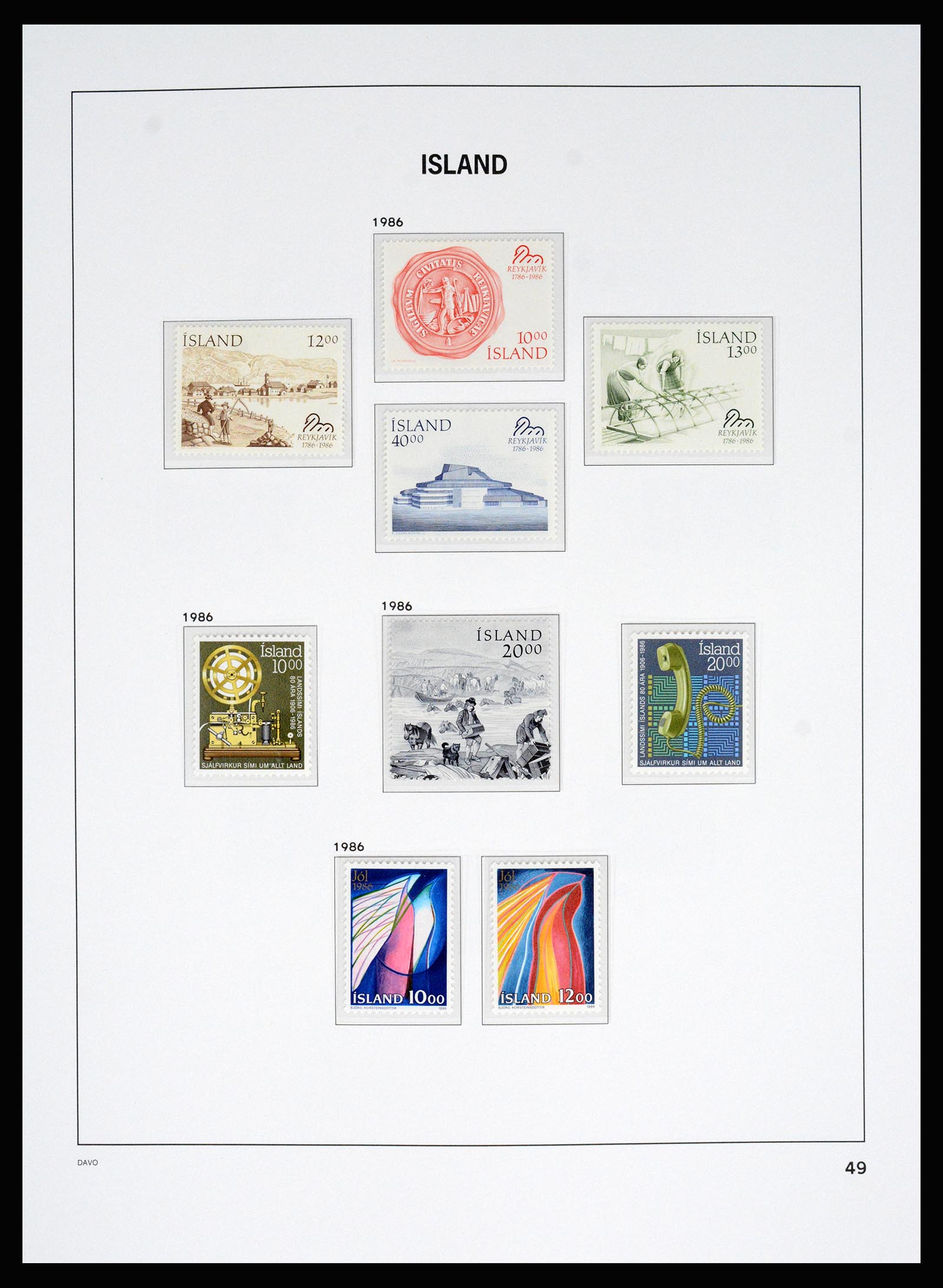 36525 047 - Postzegelverzameling 36525 IJsland 1911-2019!