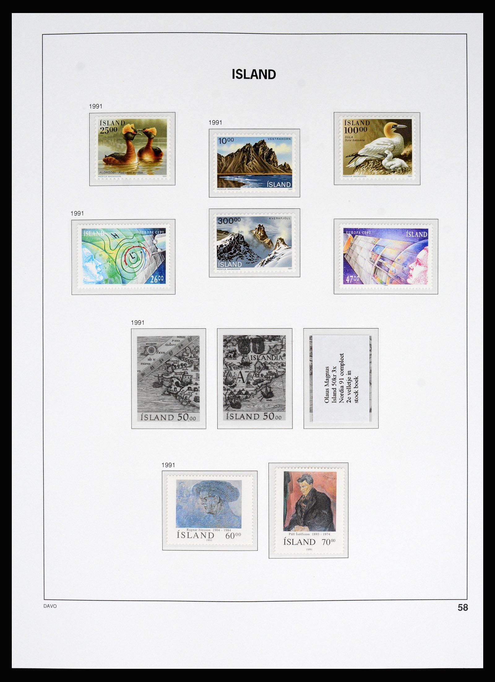36525 074 - Postzegelverzameling 36525 IJsland 1911-2019!