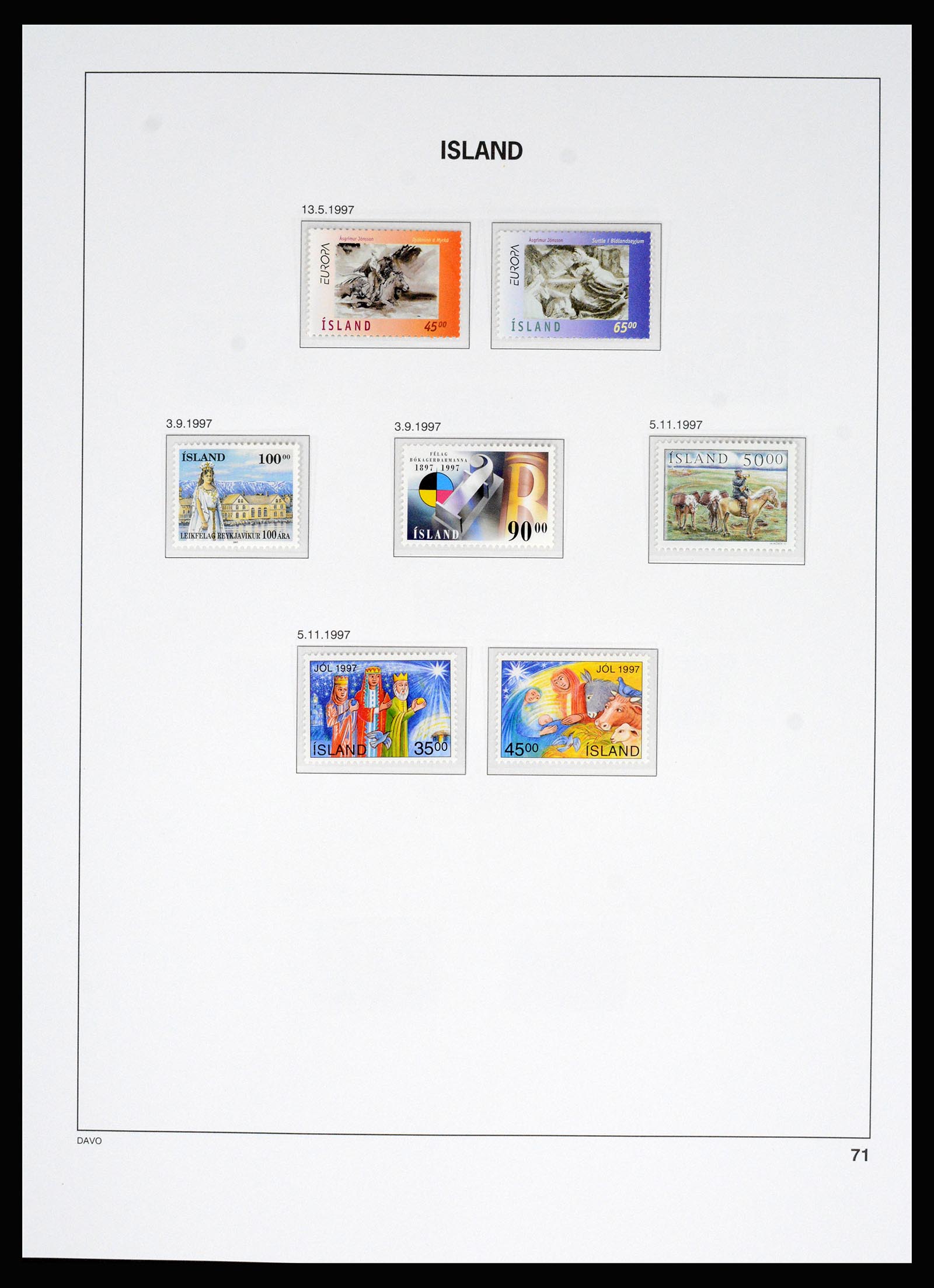 36525 087 - Postzegelverzameling 36525 IJsland 1911-2019!