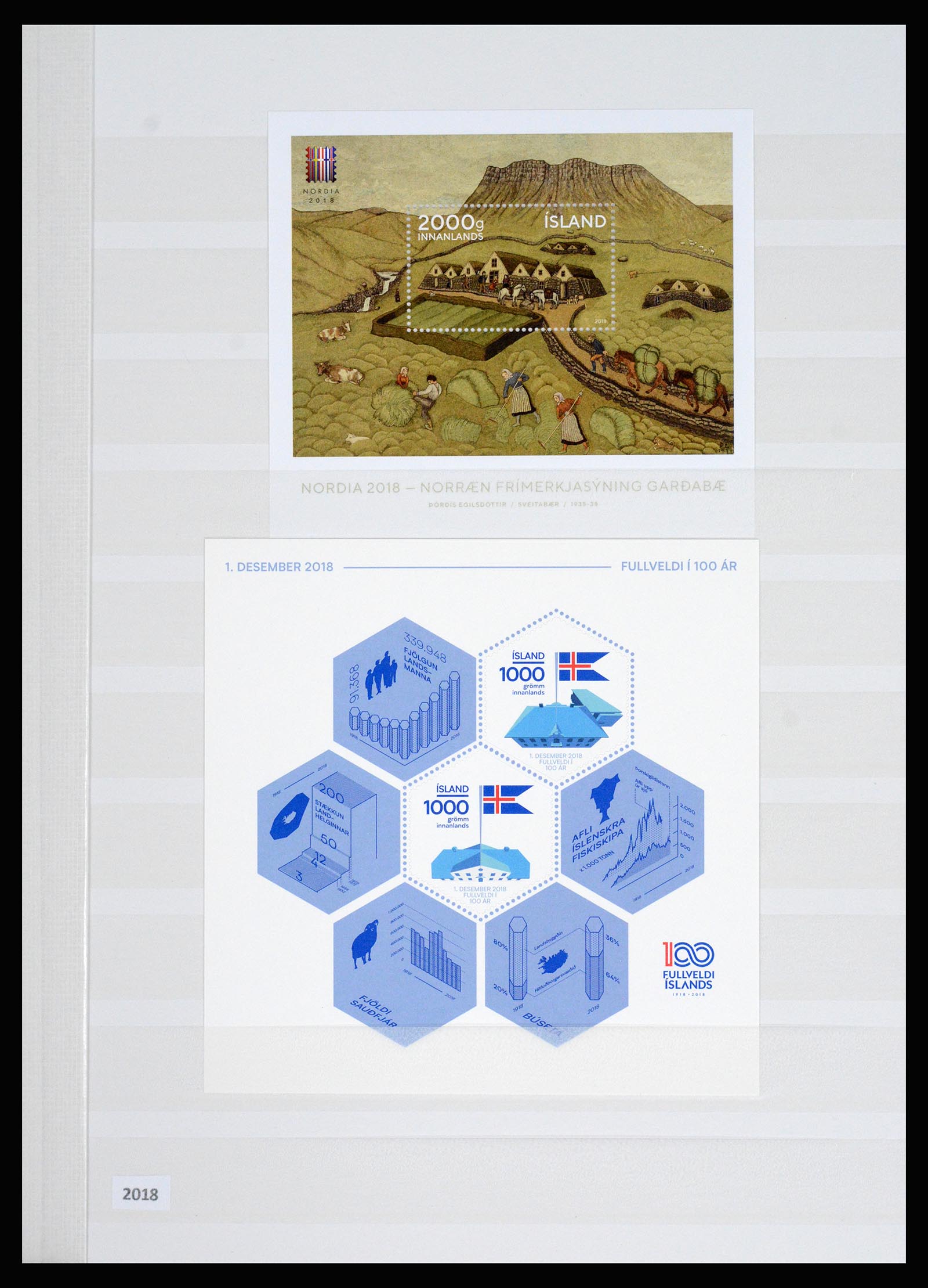36525 296 - Postzegelverzameling 36525 IJsland 1911-2019!
